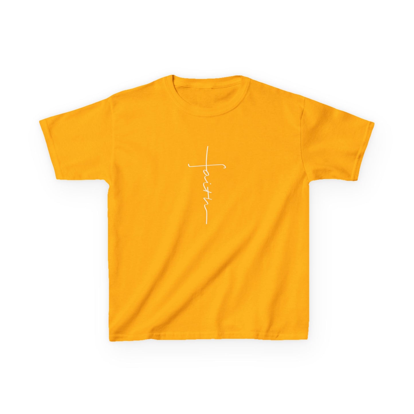 Cross Made From Faith Girl's Tshirt (White Logo)