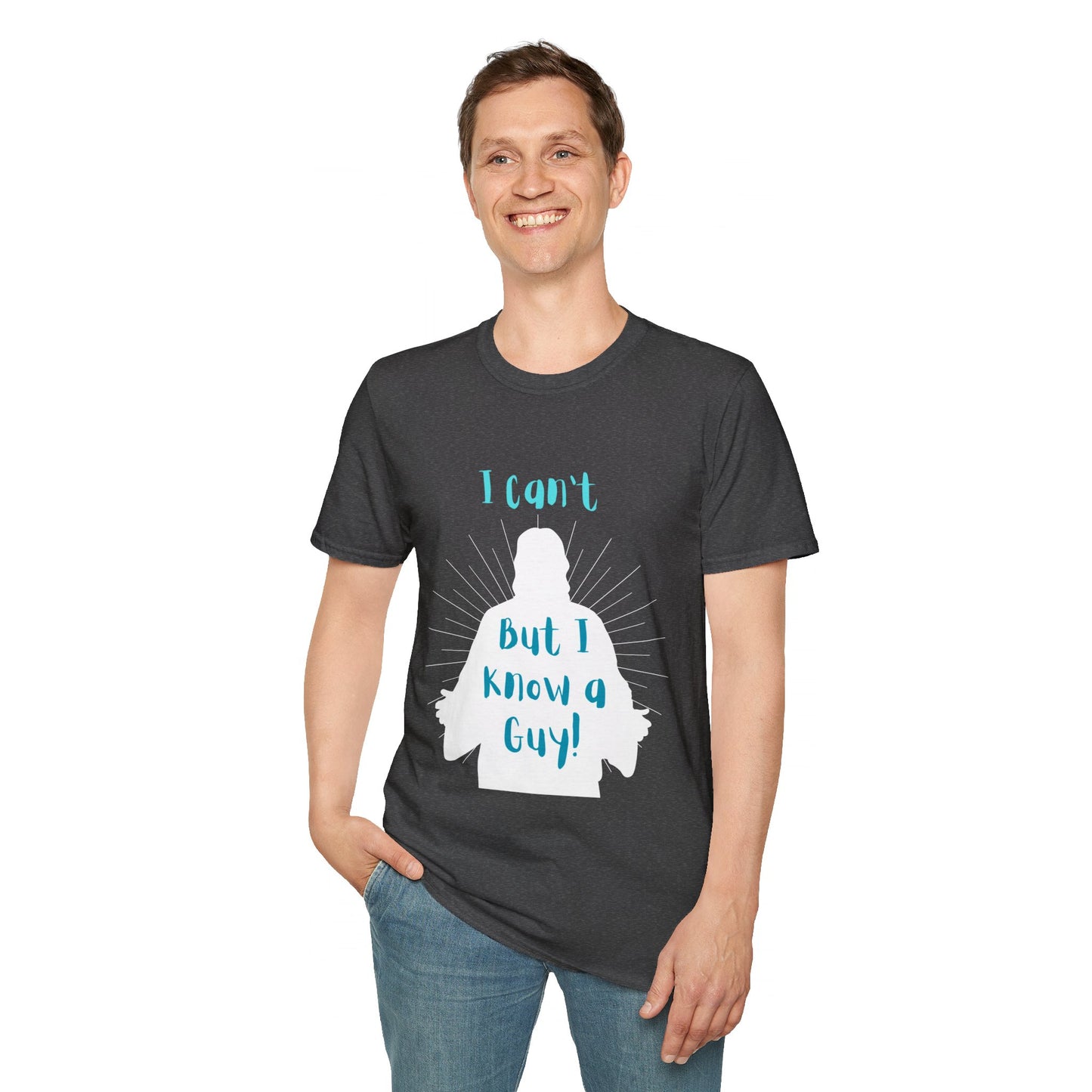 I Know a Guy Men's Tshirt (White Logo) - Sweet Baby Jeez Teez