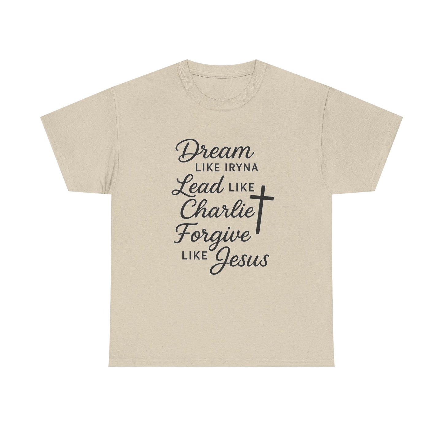 Dream, Lead, Forgive Women's Relaxed Tshirt (Black Logo)