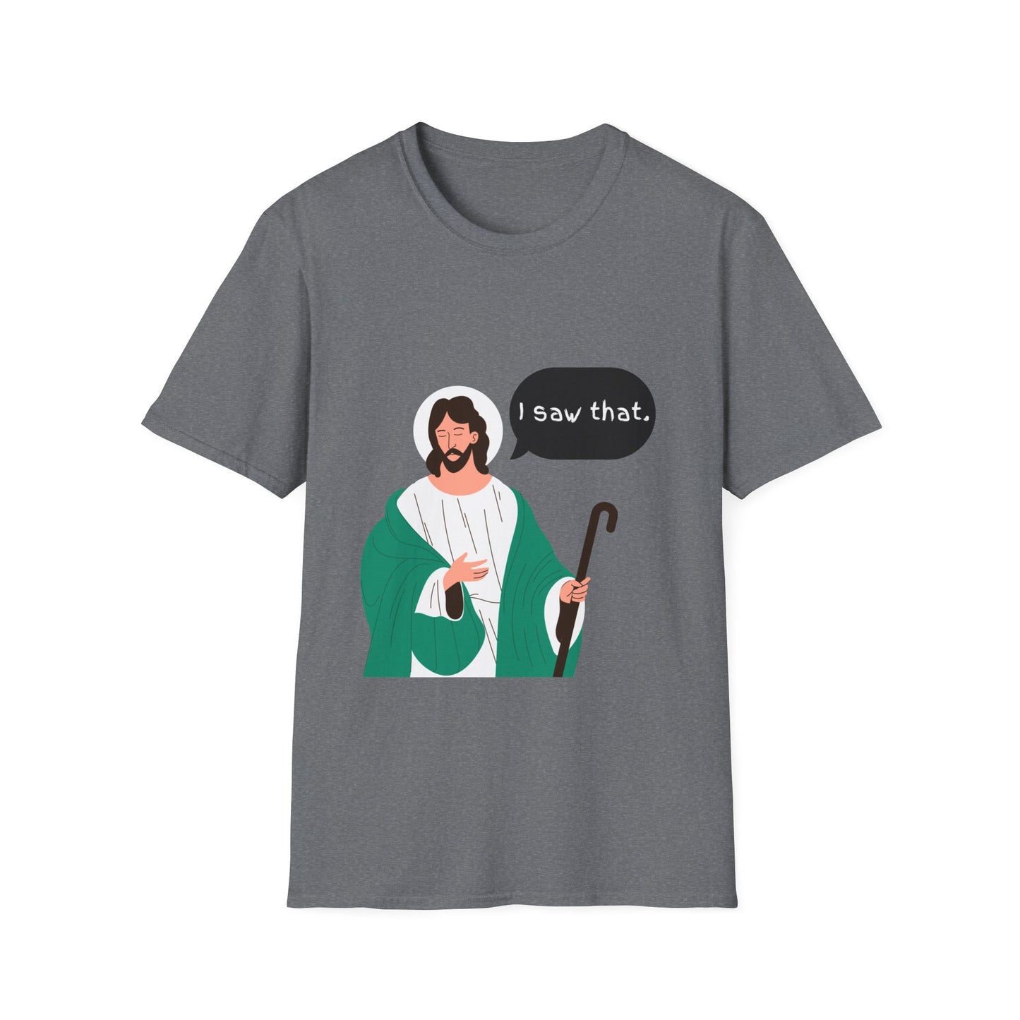 I Saw That Women's Relaxed/Plus Tshirt (Cartoon Logo) - Sweet Baby Jeez Teez