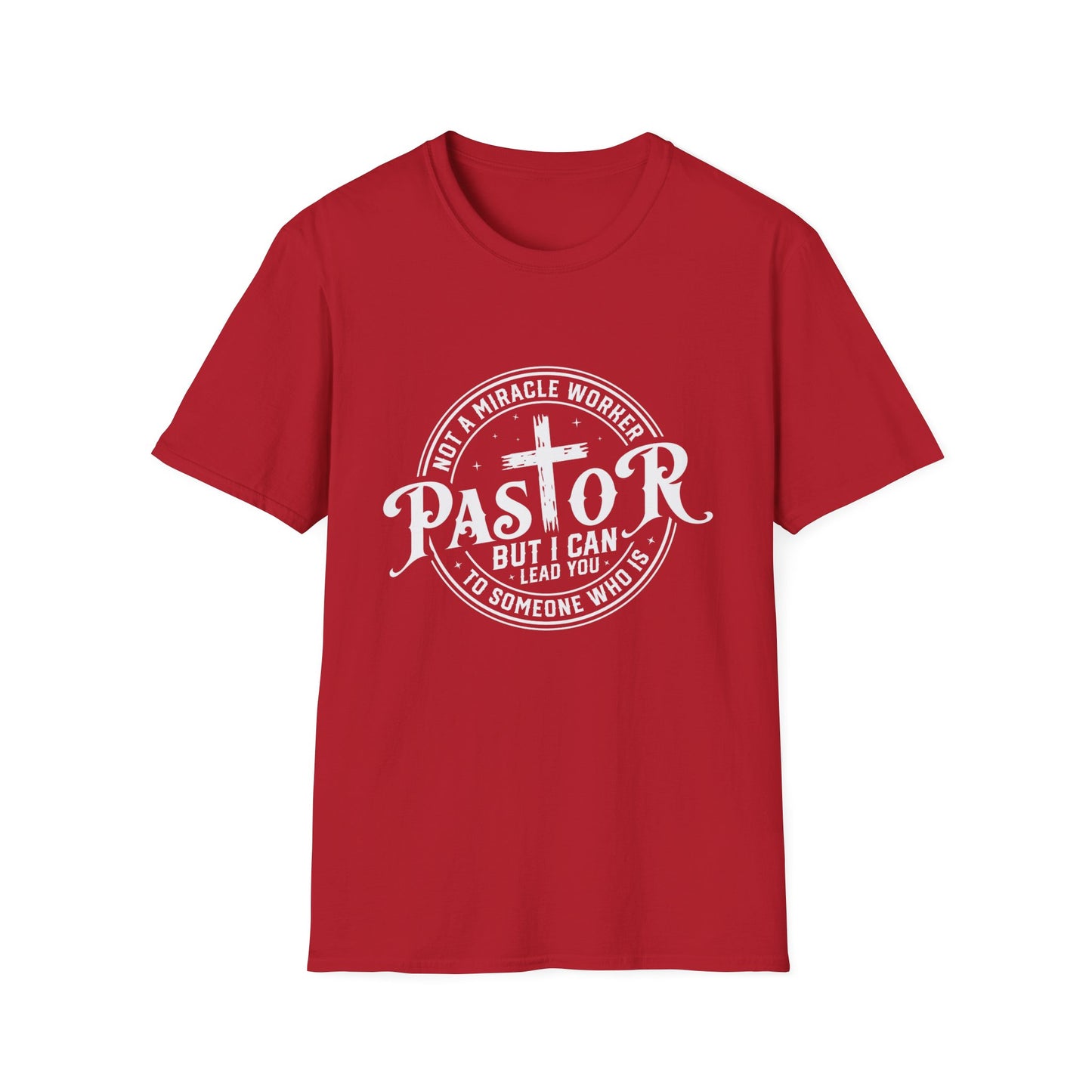 "Pastor" Christian Man of Faith Softstyle Tshirt