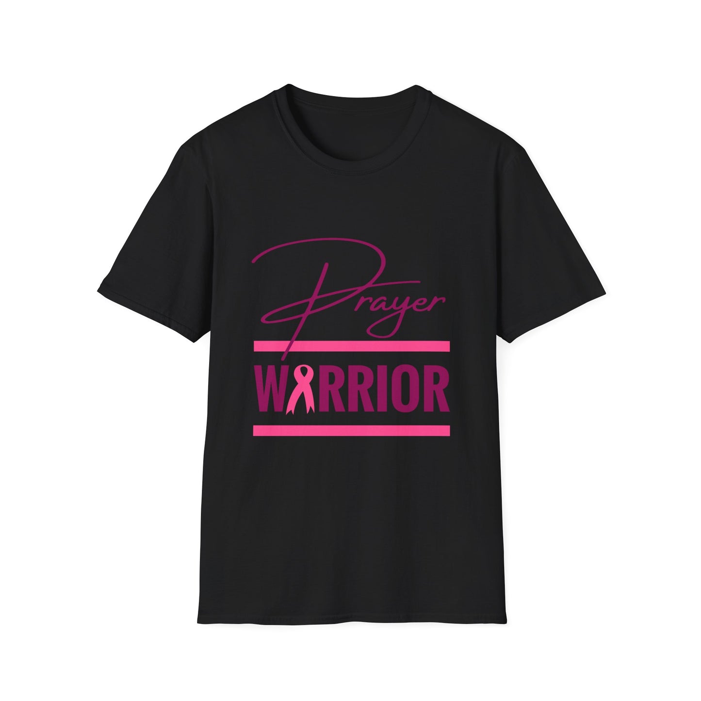 Prayer Warrior Breast Cancer Women's Relaxed/Plus Tshirt (Pink Logo) - Sweet Baby Jeez Teez