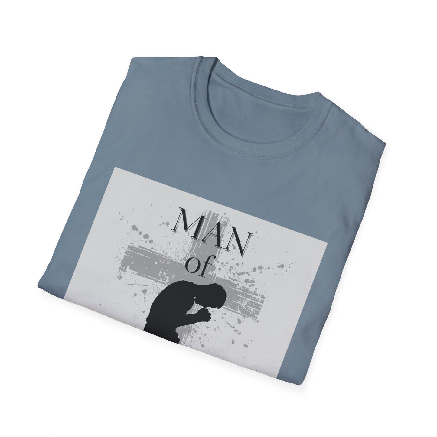 Man of God Men's Tshirt (Gray Logo) - Sweet Baby Jeez Teez