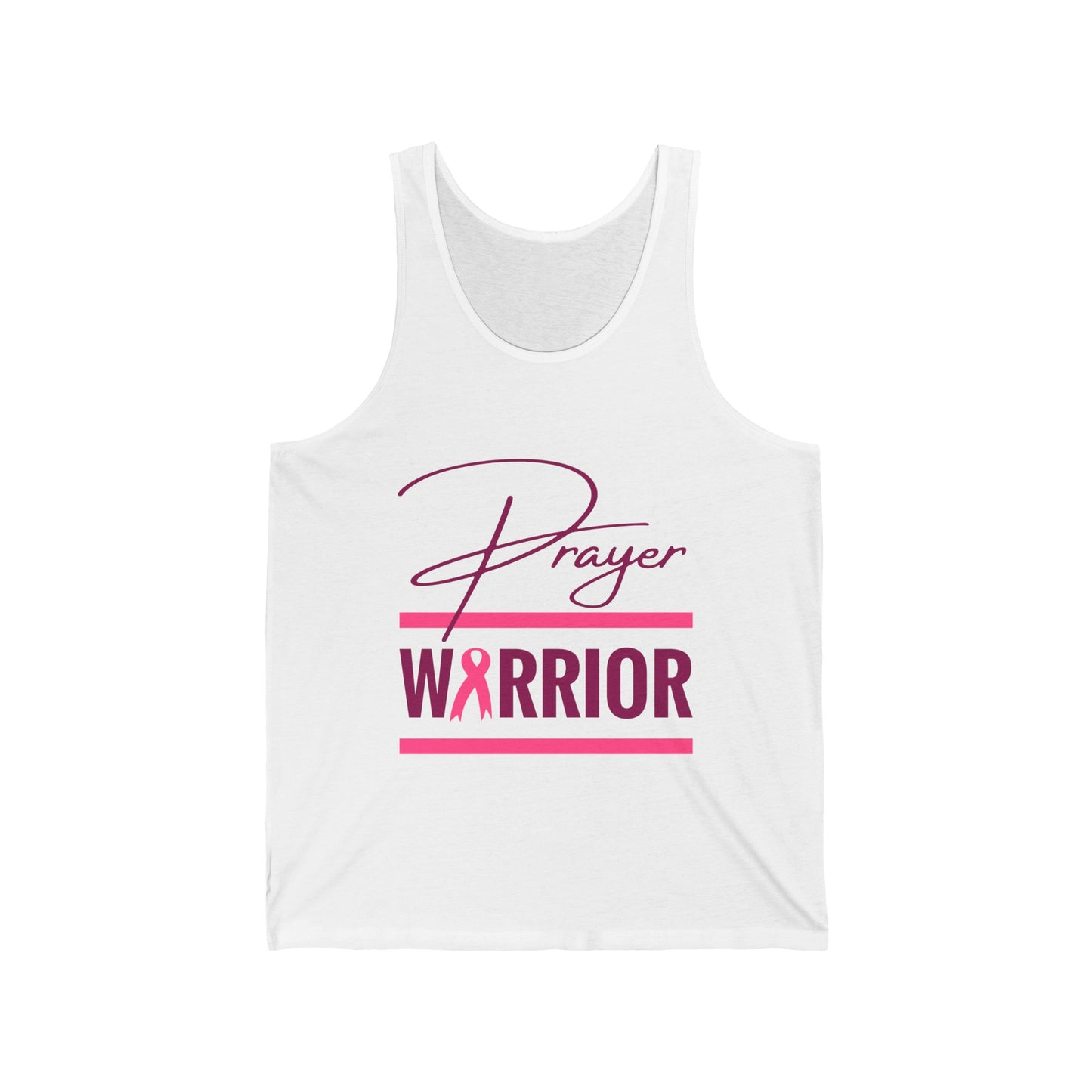 Prayer Warrior Breast Cancer Women's Relaxed/Plus Tank (Pink Logo) - Sweet Baby Jeez Teez