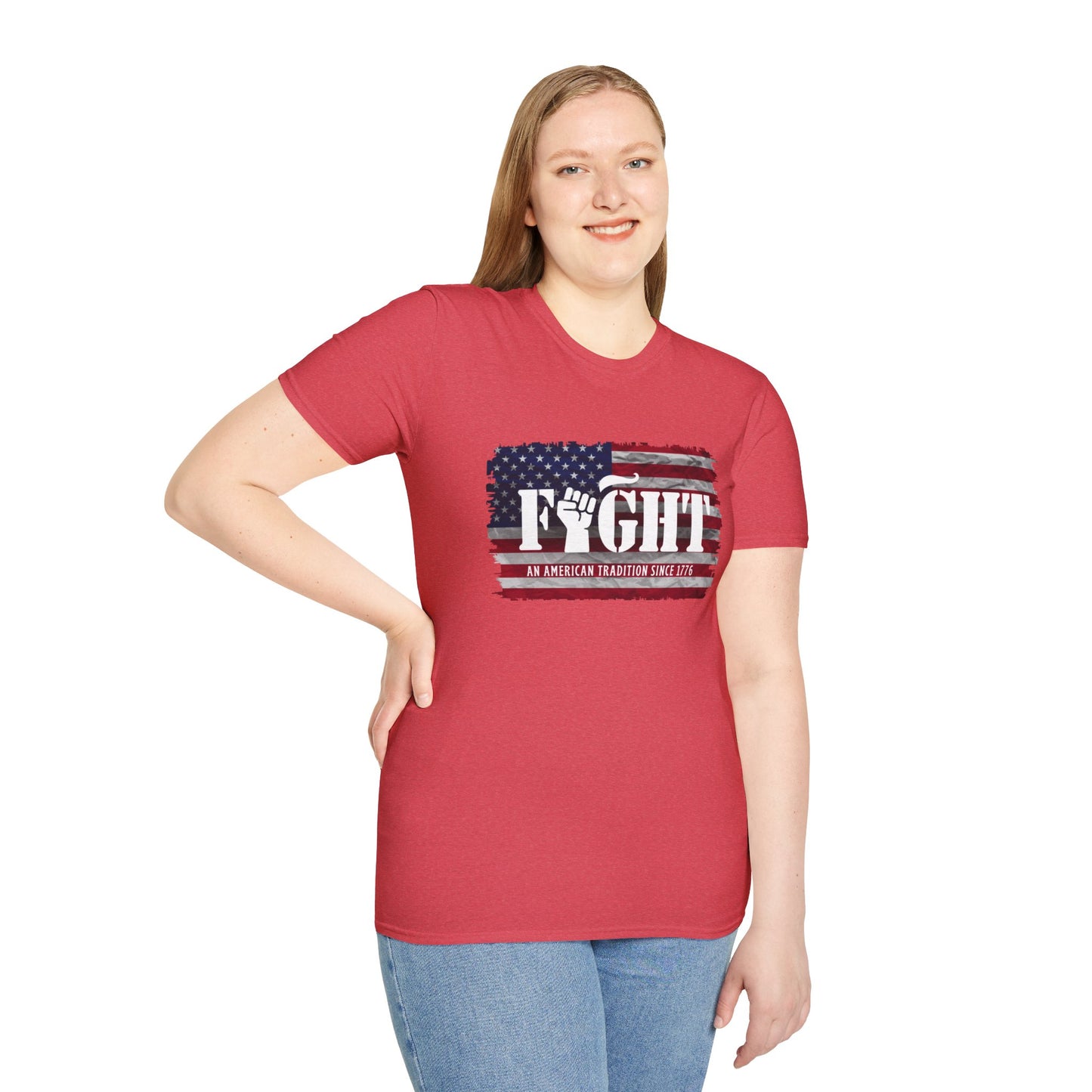 Fight Flag Women's Relaxed/Plus Tshirt - Sweet Baby Jeez Teez