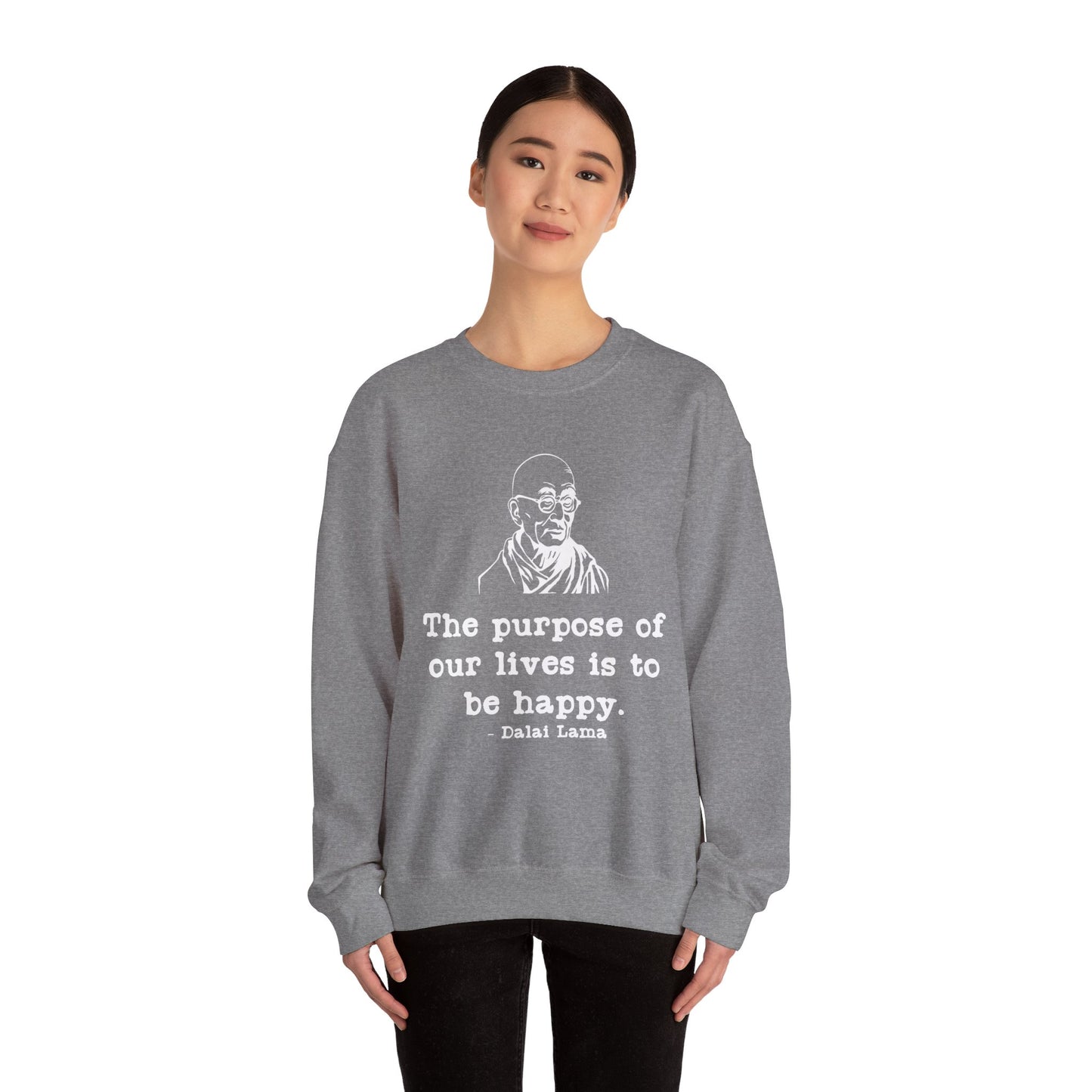 Purpose of Life Womens Relaxed Sweatshirt (IW White Logo) - Sweet Baby Jeez Teez