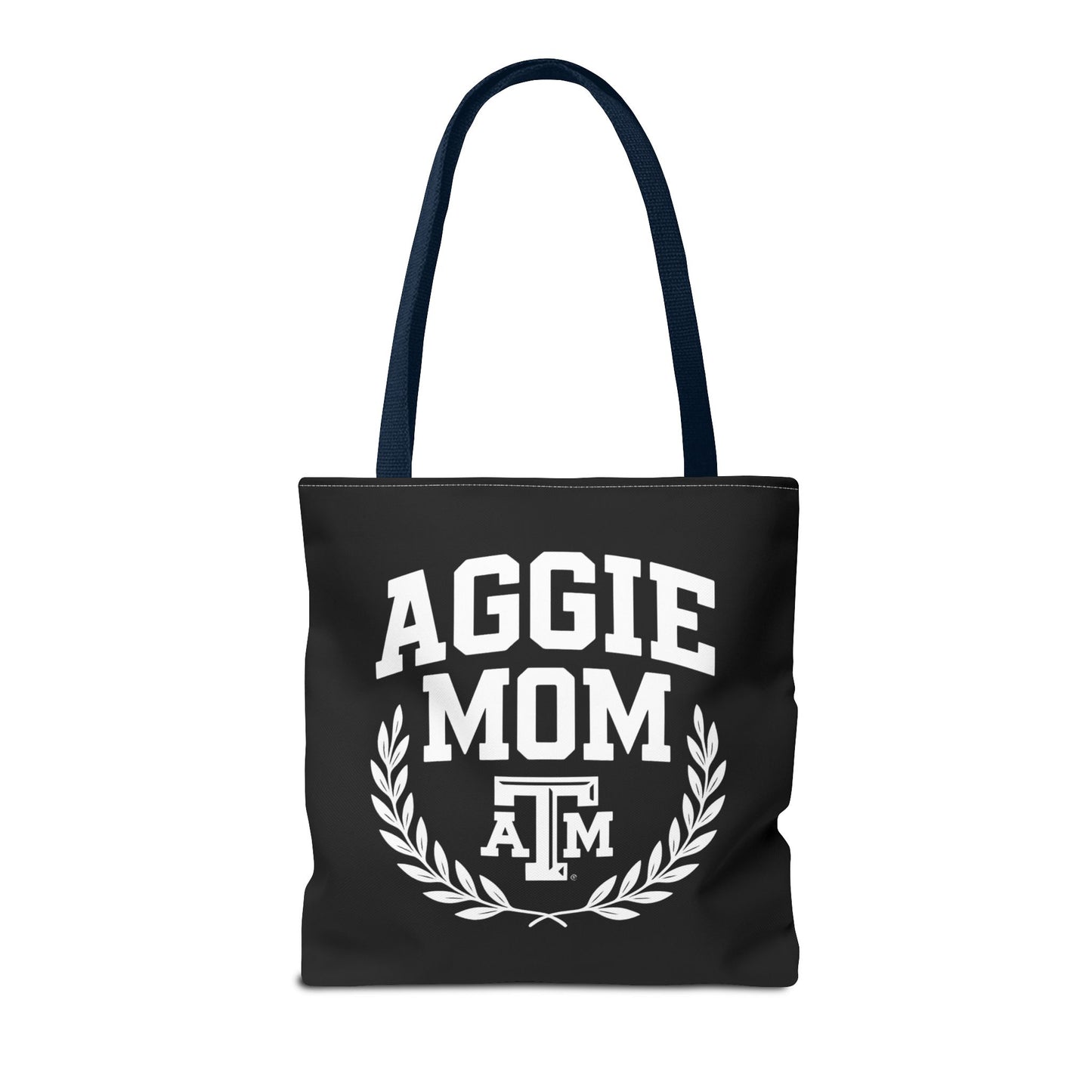 "Aggie Mom" Tote Bag - Multiple Sizes, Different Color Straps - Sweet Baby Jeez Teez