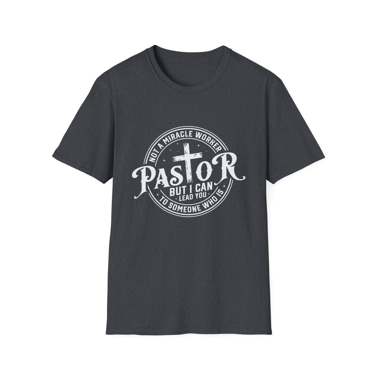 "Pastor" Christian Man of Faith Softstyle Tshirt