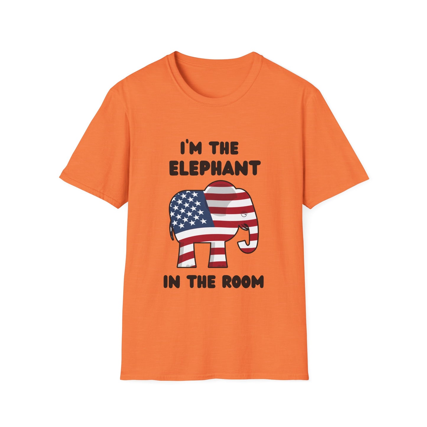 Elephant in Room Cartoon Women's Relaxed/Plus Tshirt (Black Logo) - Sweet Baby Jeez Teez