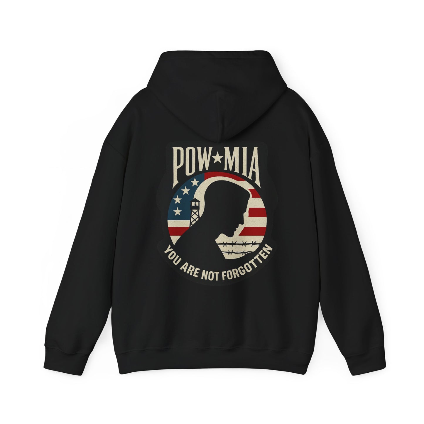 "POW MIA You are not Forgotten" Military Tribute Unisex Hoodie