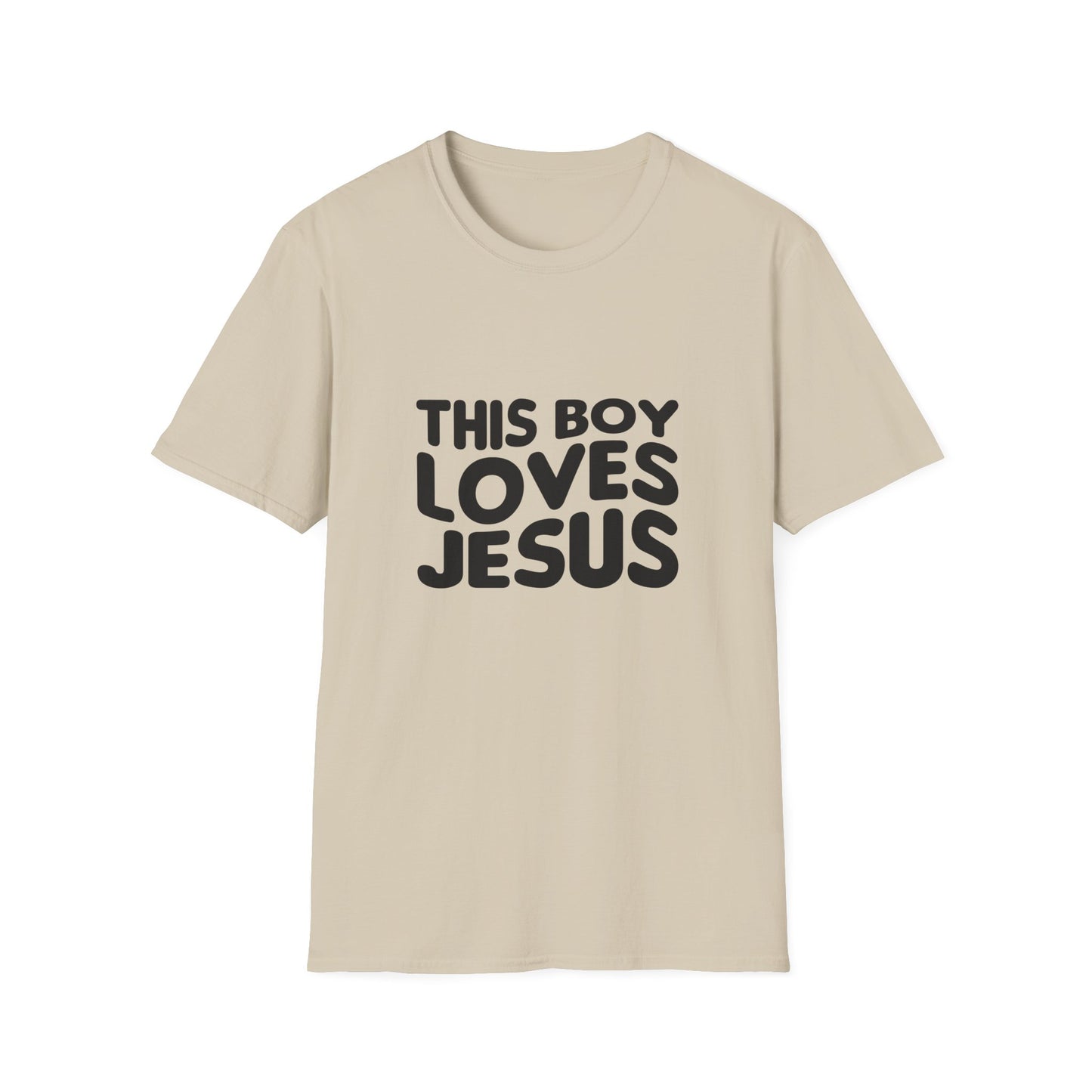This Boy Loves Jesus Men's Tshirt - Sweet Baby Jeez Teez