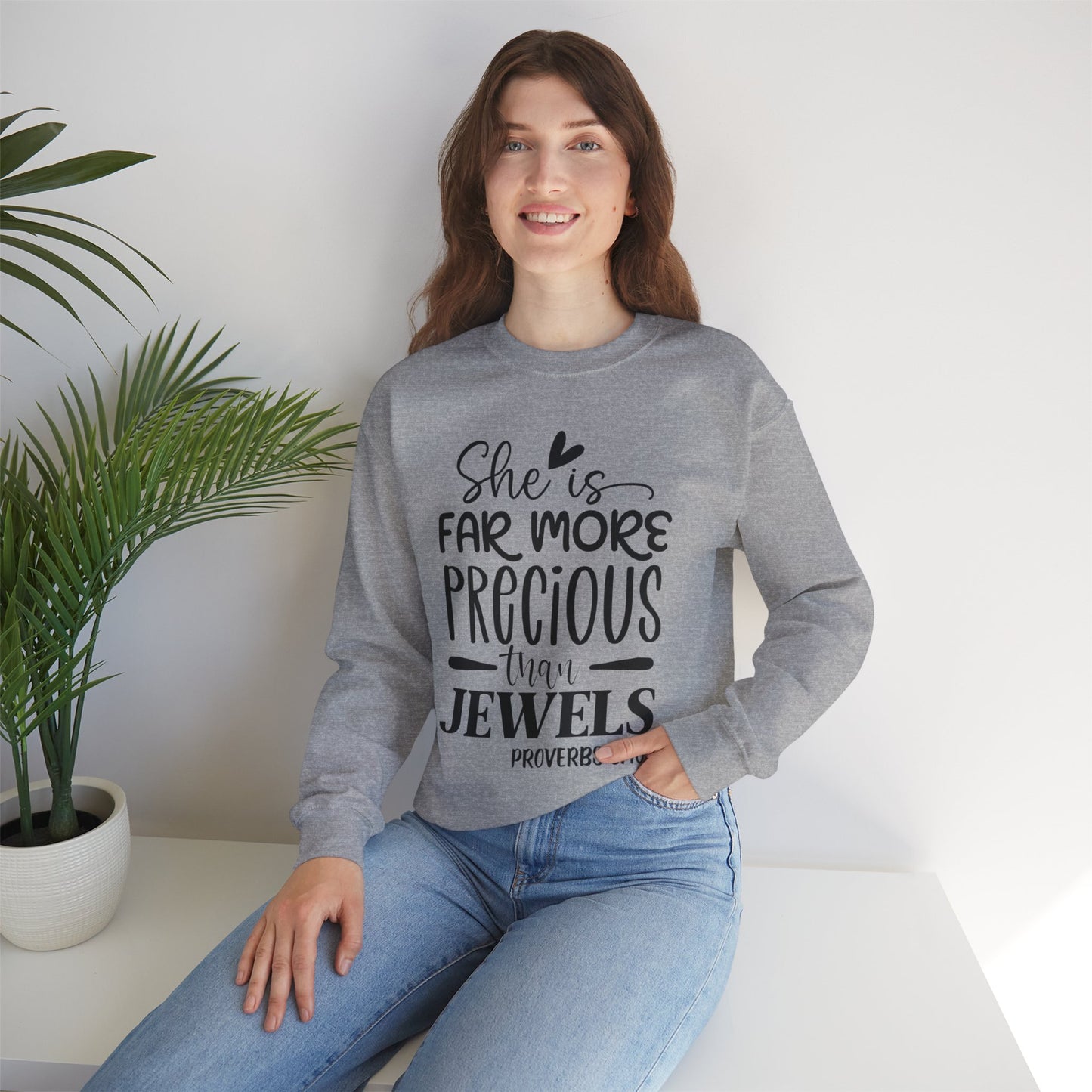 Far More Precious Women's Relaxed Sweatshirt - Sweet Baby Jeez Teez