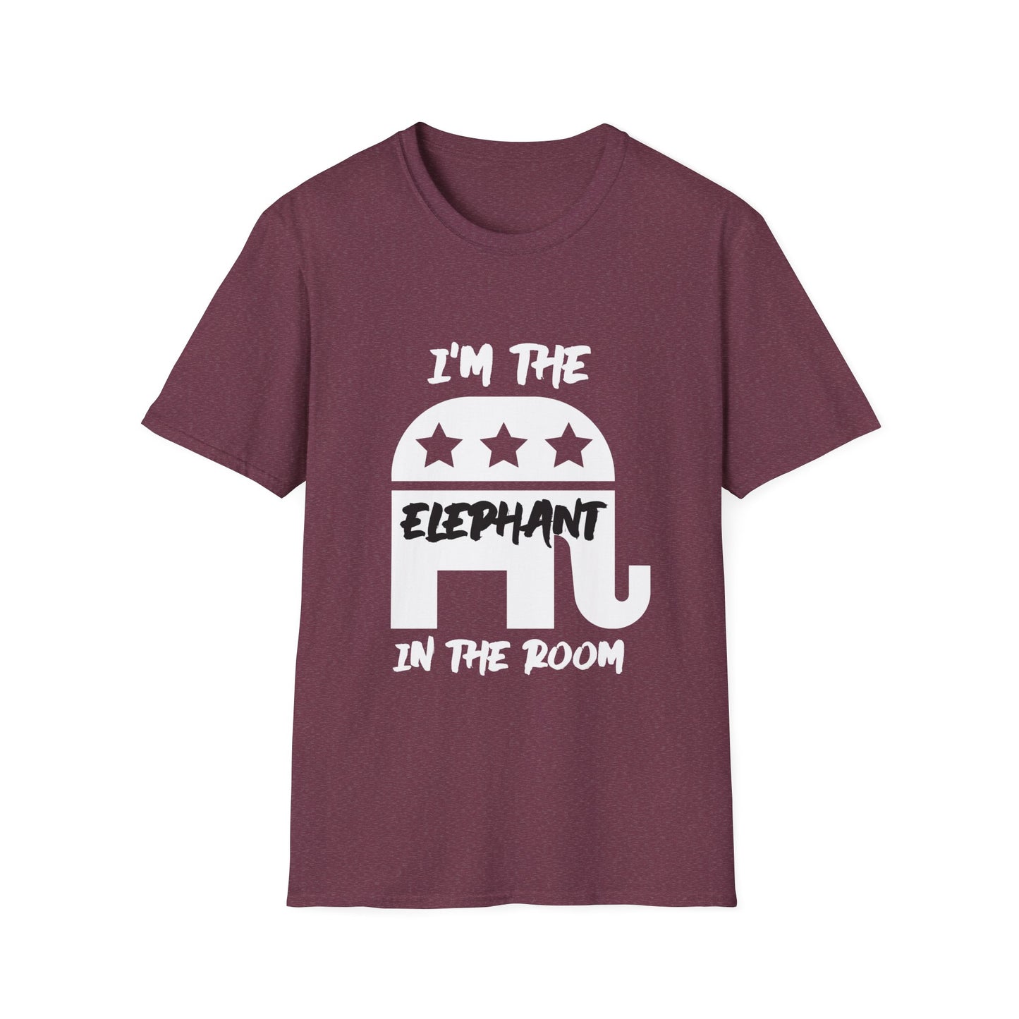 Elephant Women's Relaxed/Plus Tshirt (White/Black Logo) - Sweet Baby Jeez Teez