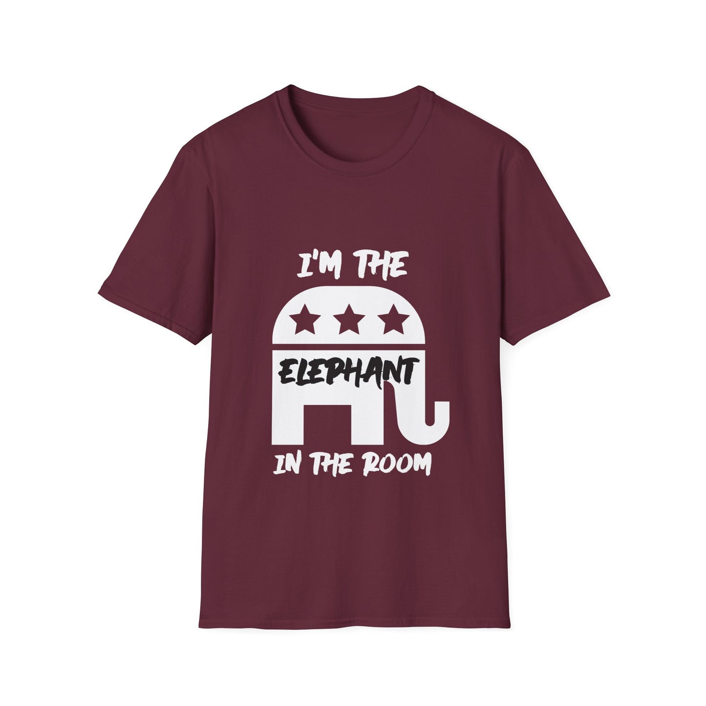 Elephant Men's Tshirt (White/Black Logo) - Sweet Baby Jeez Teez