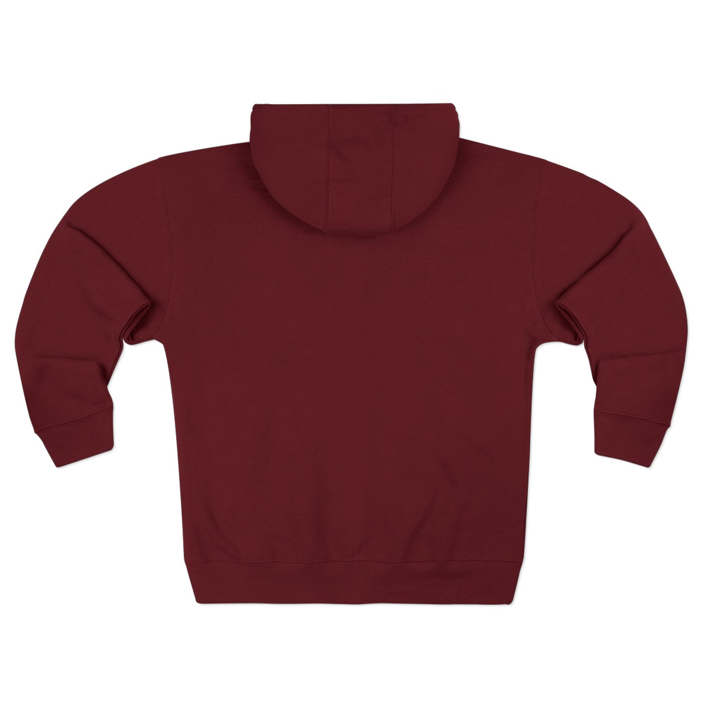 ARS Prayer Brigade Unisex Full Zip Hoodie (Dark Red with White Logo)