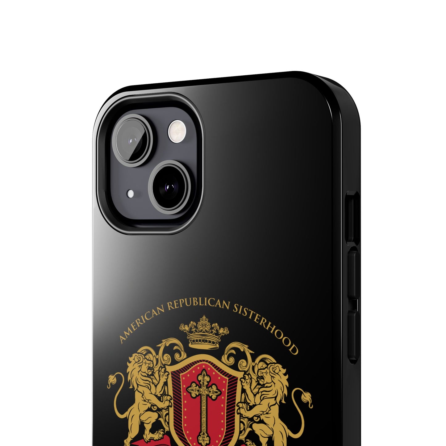 ARS Prayer Brigade Tough Phone Case (Black with Gold/Red Logo)