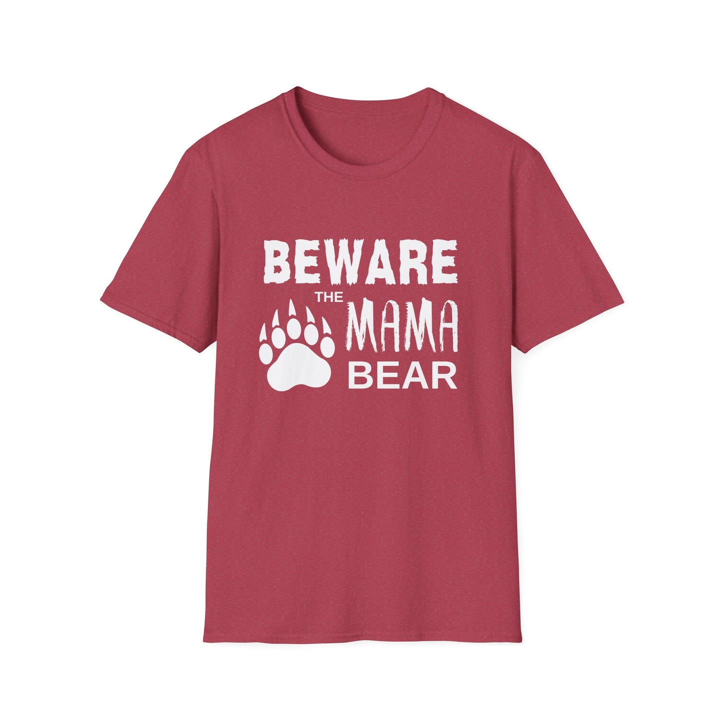 Mama Bear Women's Relaxed/Plus Tshirt (White Logo) - Sweet Baby Jeez Teez