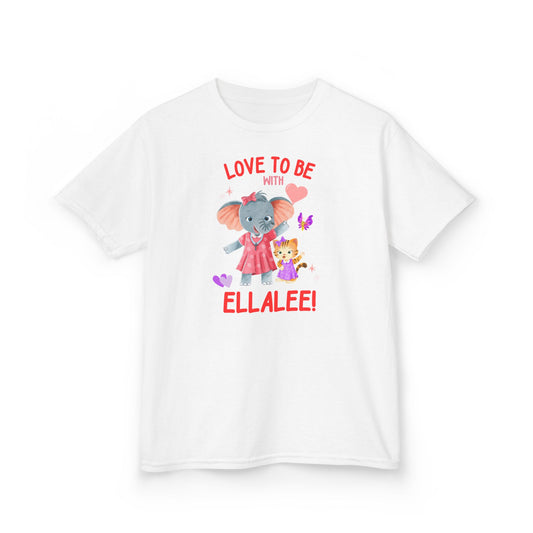 Ellalee the Elephant (TM), Love to be with Ellalee Kids Tshirt - Sweet Baby Jeez Teez