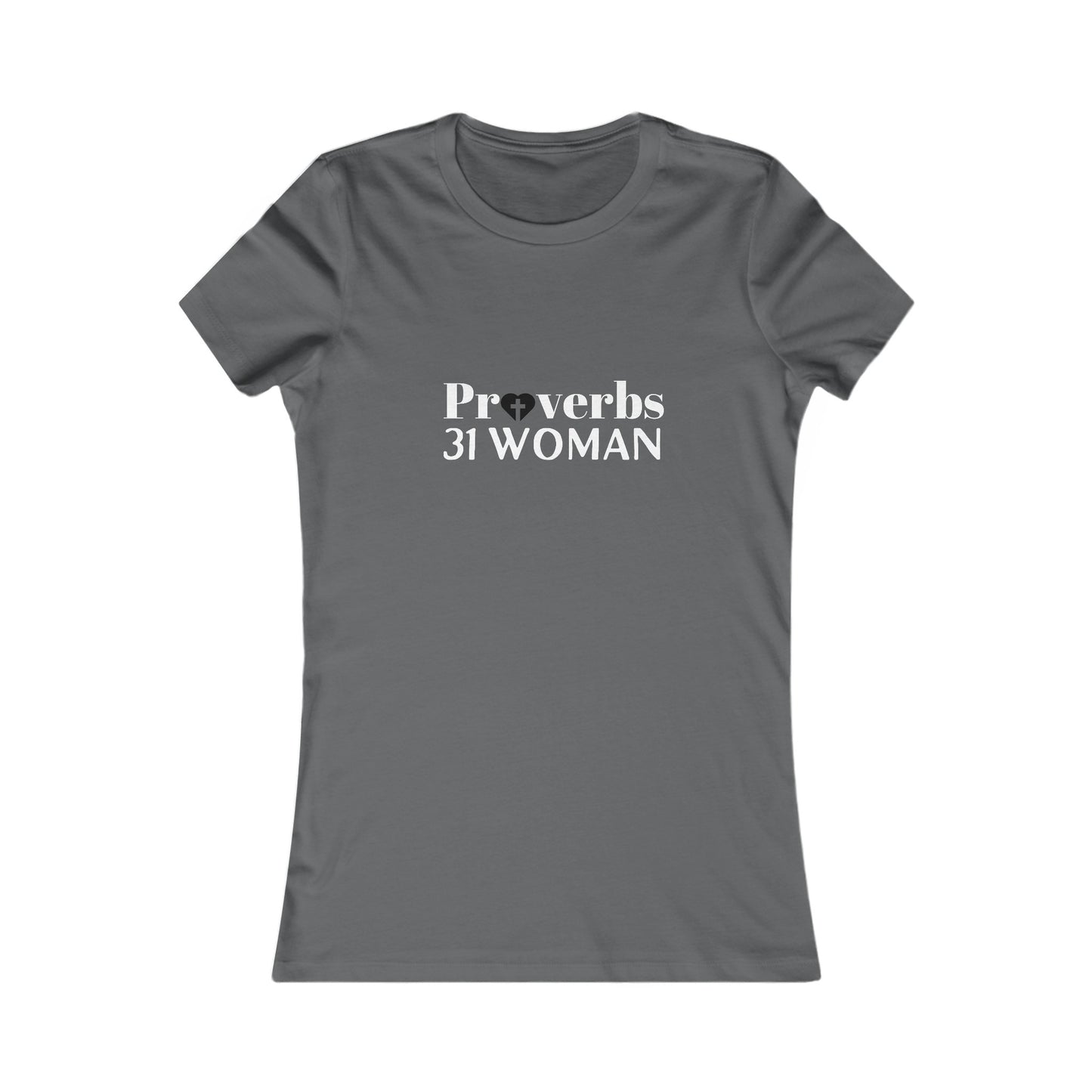 Proverbs 31 Women's Tshirt (White & Black Logo) - Sweet Baby Jeez Teez
