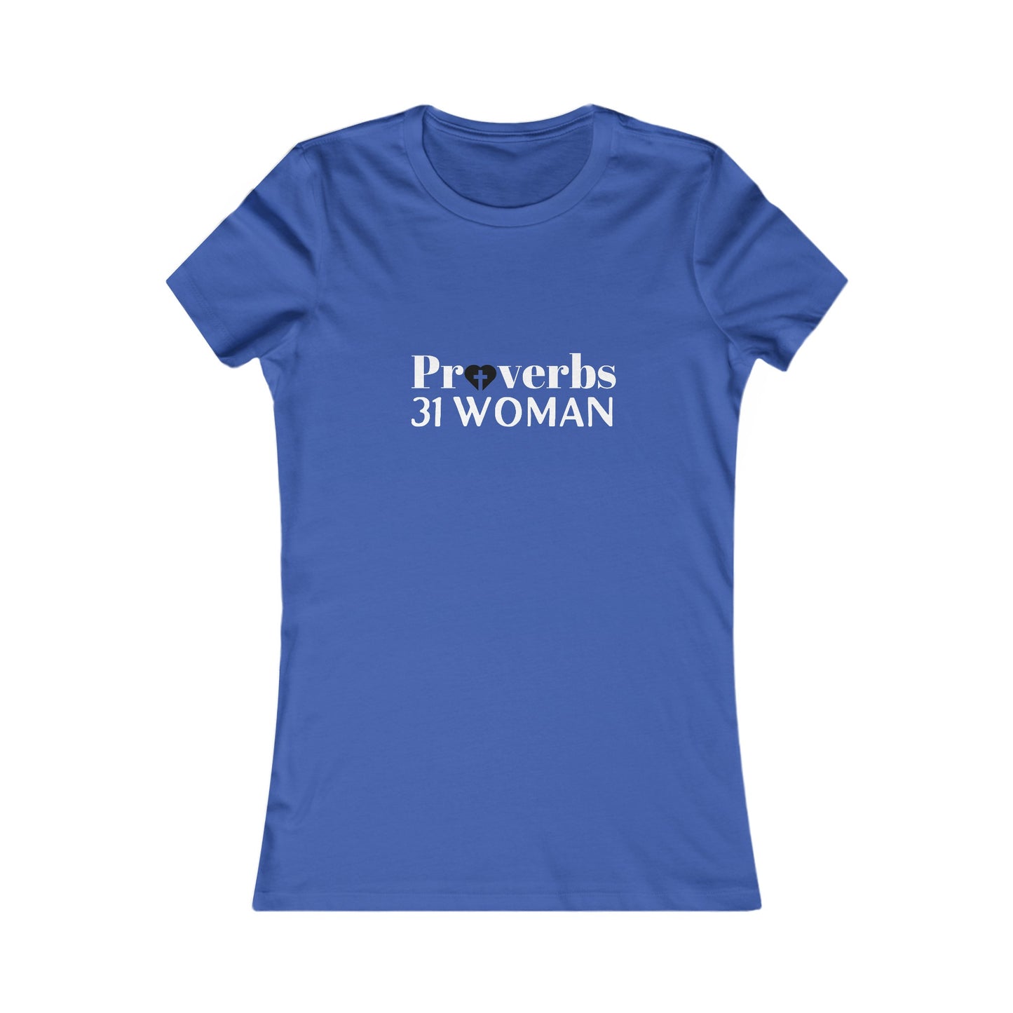 Proverbs 31 Women's Tshirt (White & Black Logo) - Sweet Baby Jeez Teez