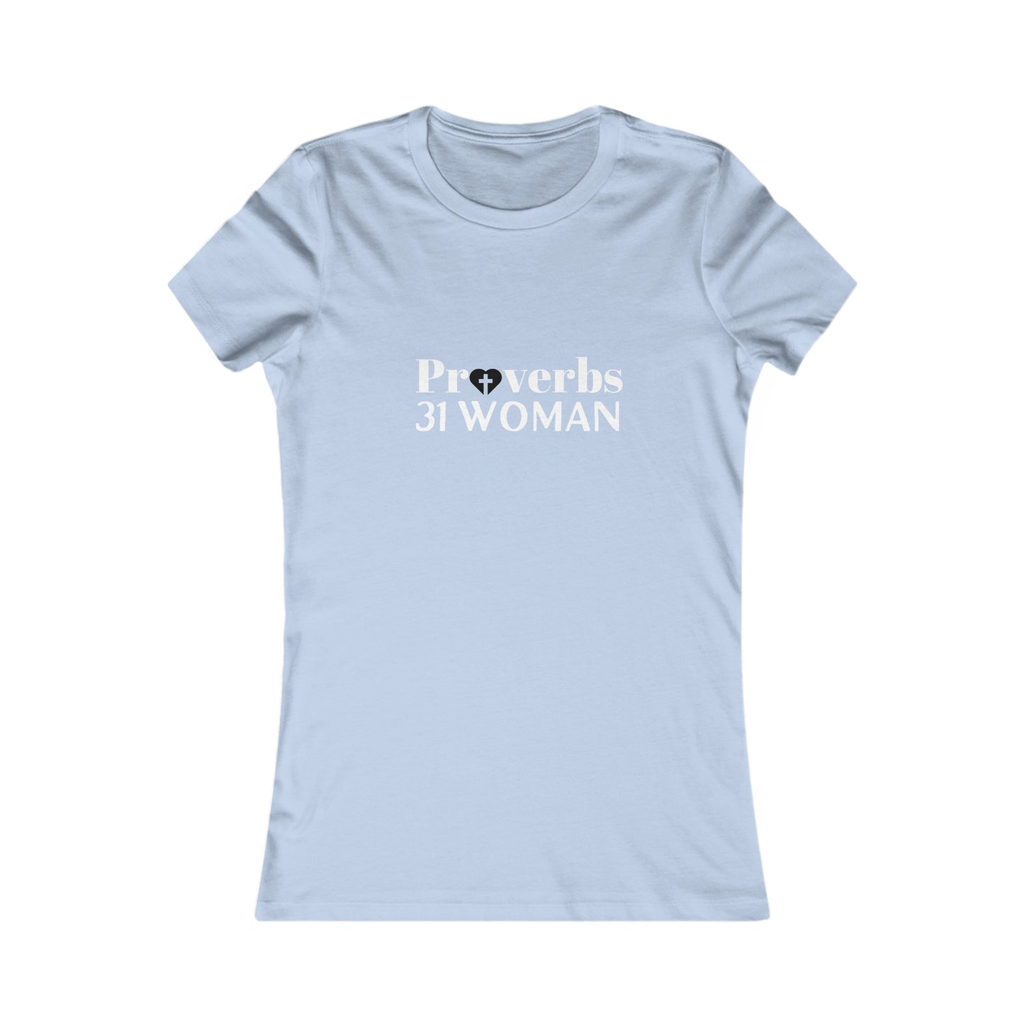 Proverbs 31 Women's Tshirt (White & Black Logo) - Sweet Baby Jeez Teez