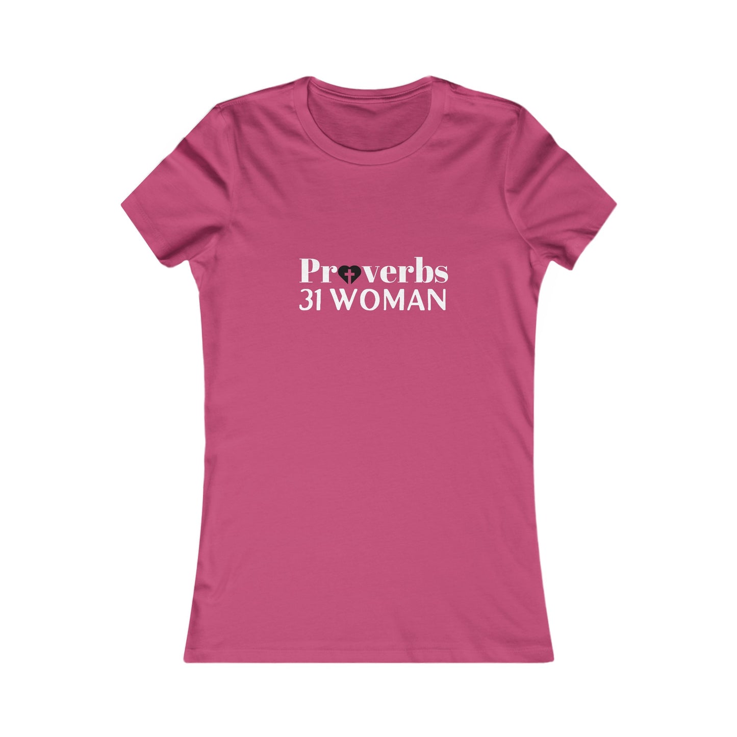 Proverbs 31 Women's Tshirt (White & Black Logo) - Sweet Baby Jeez Teez