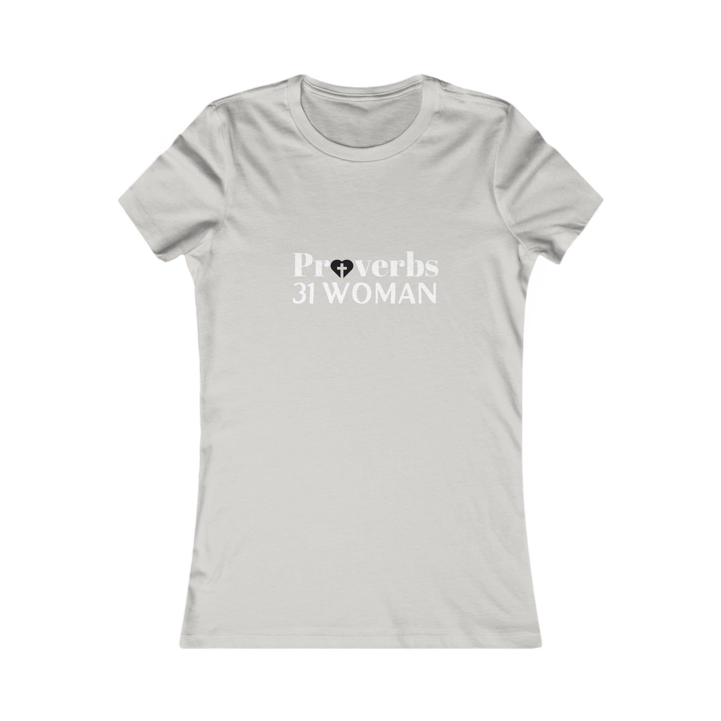 Proverbs 31 Women's Tshirt (White & Black Logo) - Sweet Baby Jeez Teez