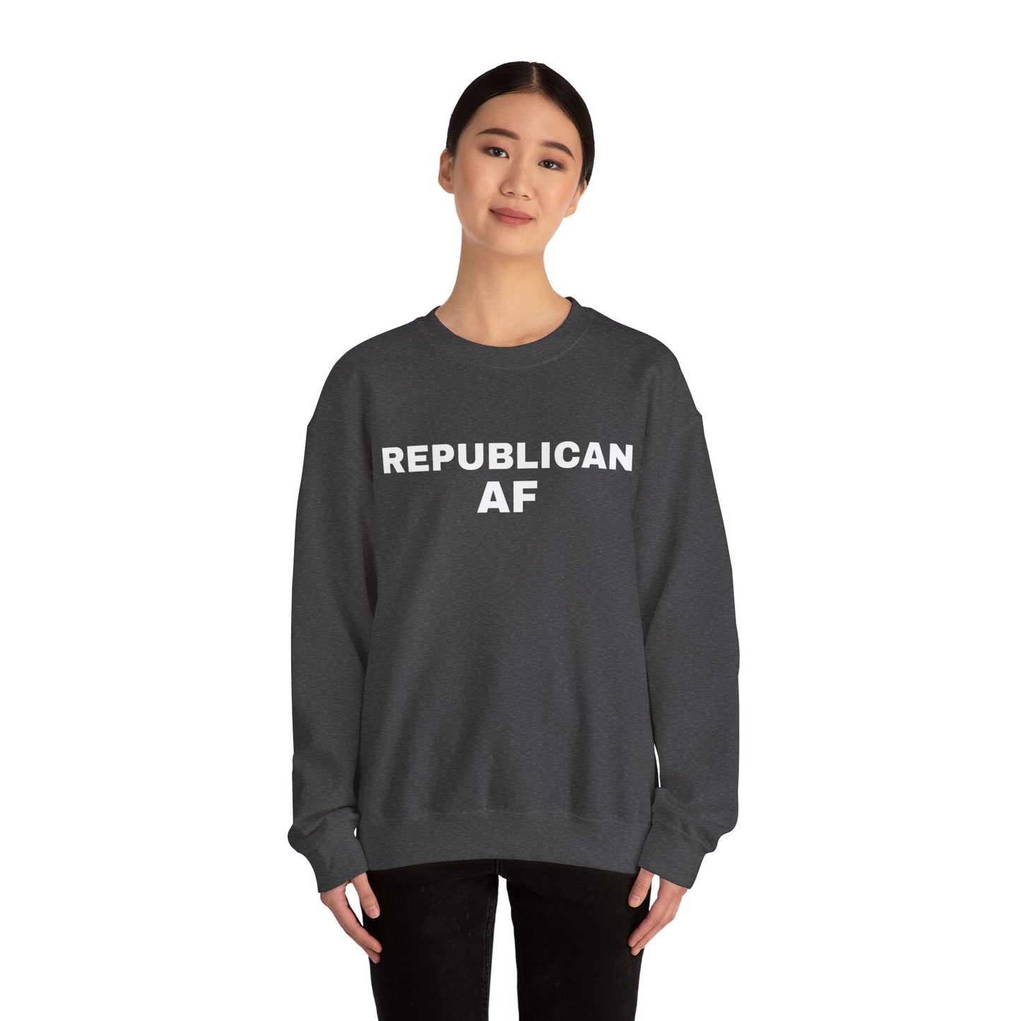 Republican AF Women's Sweatshirt (White Logo) - Sweet Baby Jeez Teez