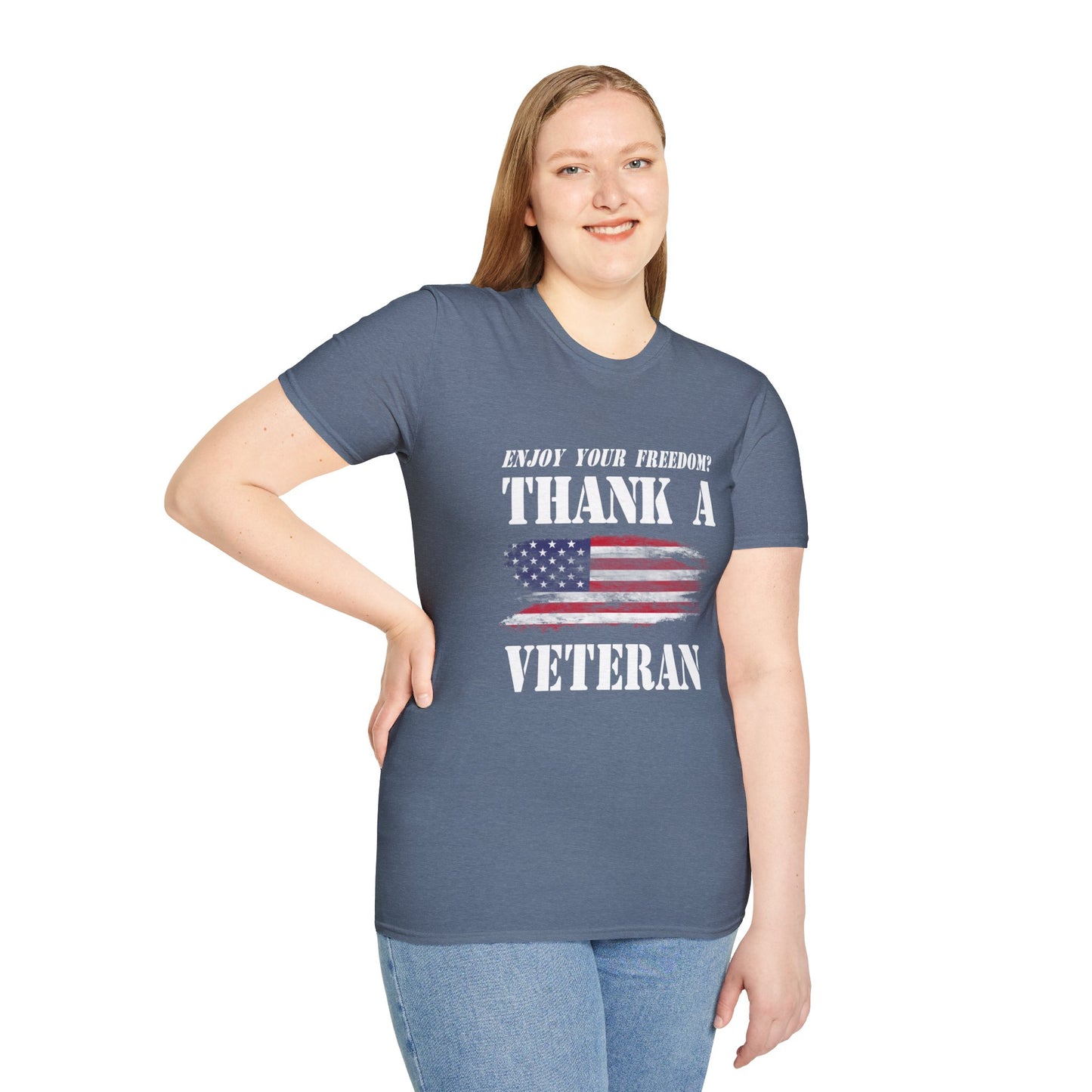 Enjoy Your Freedom Women's Relaxed/Plus Tshirt (MM Flag Logo) - Sweet Baby Jeez Teez