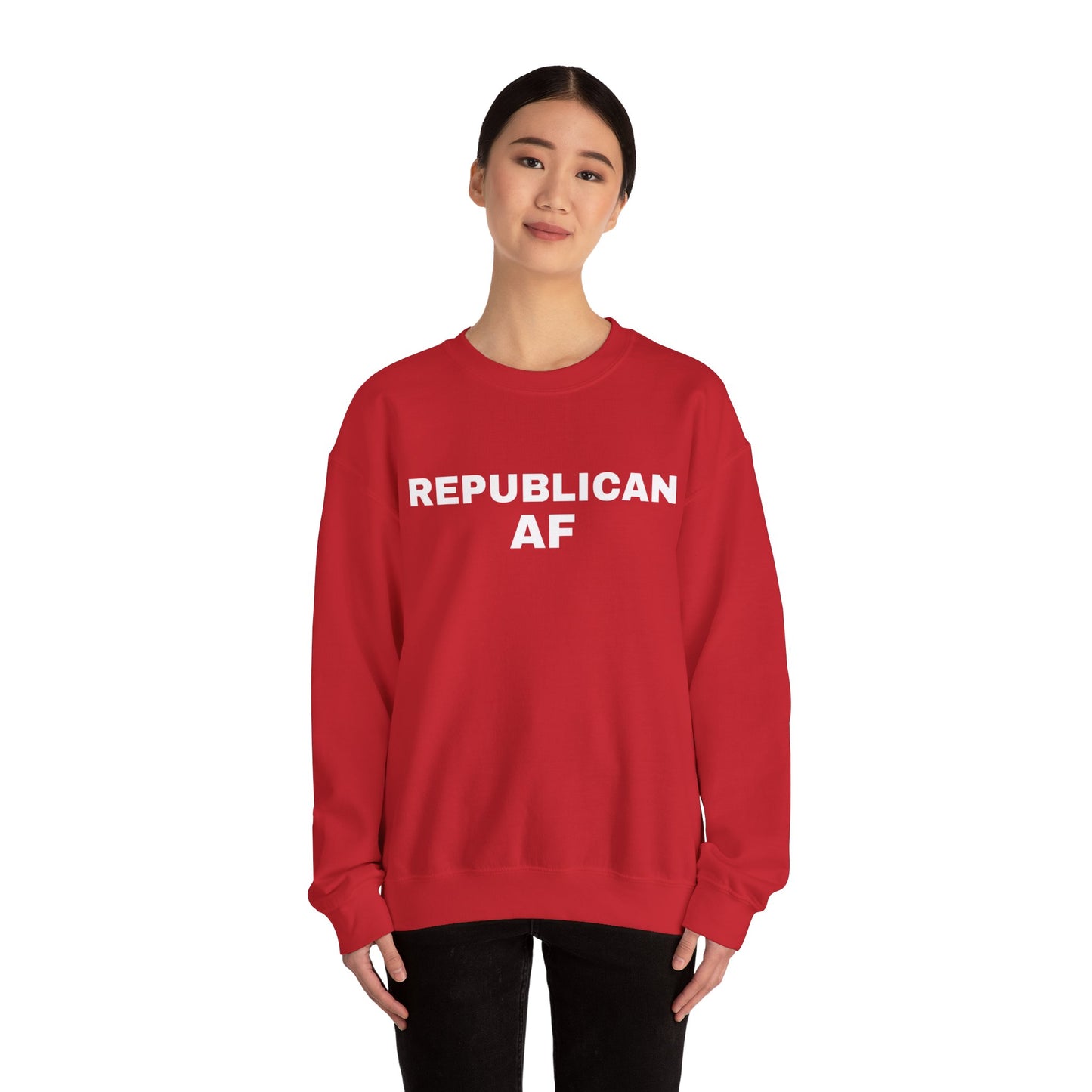 Republican AF Women's Sweatshirt (White Logo) - Sweet Baby Jeez Teez