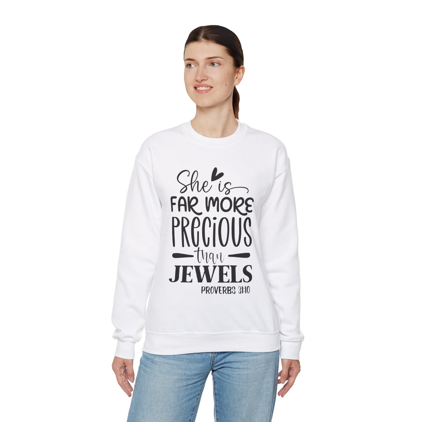Far More Precious Women's Relaxed Sweatshirt - Sweet Baby Jeez Teez