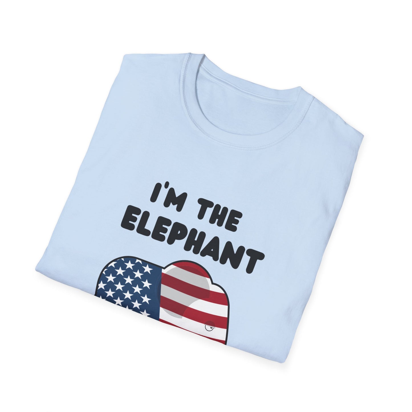 Elephant in Room Cartoon Women's Relaxed/Plus Tshirt (Black Logo) - Sweet Baby Jeez Teez