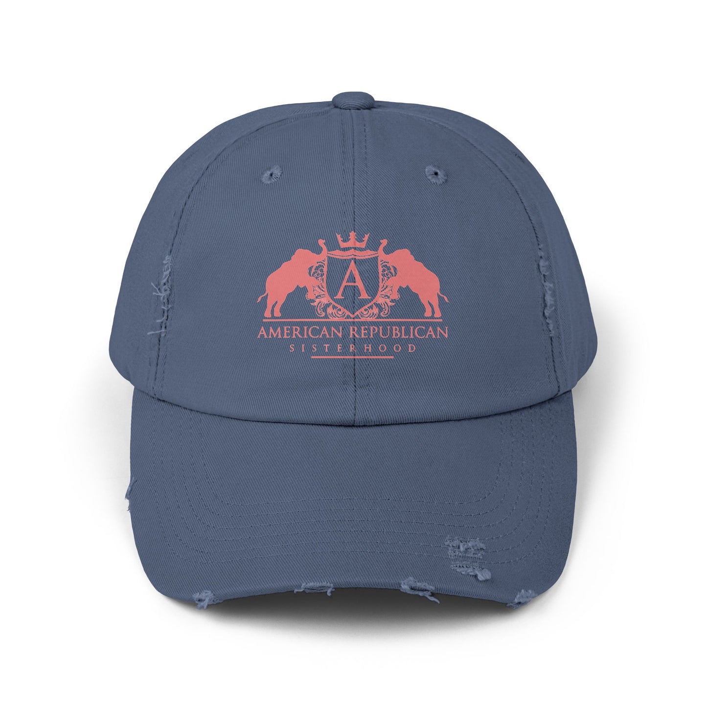 ARS Coral Logo Distressed Cap (ARS) - Sweet Baby Jeez Teez