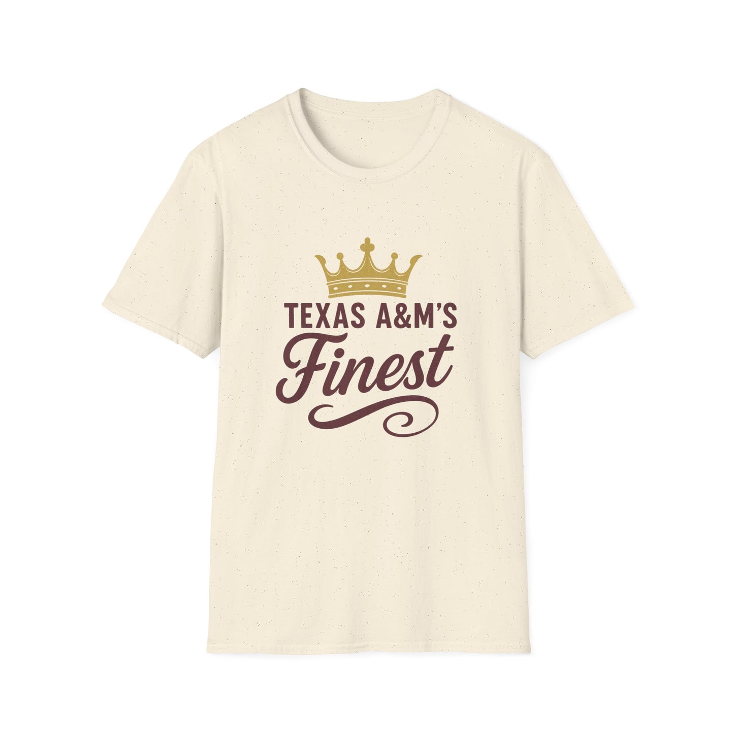 Texas A&M's Finest Unisex Softstyle T-Shirt (Crown Logo) - Sweet Baby Jeez Teez