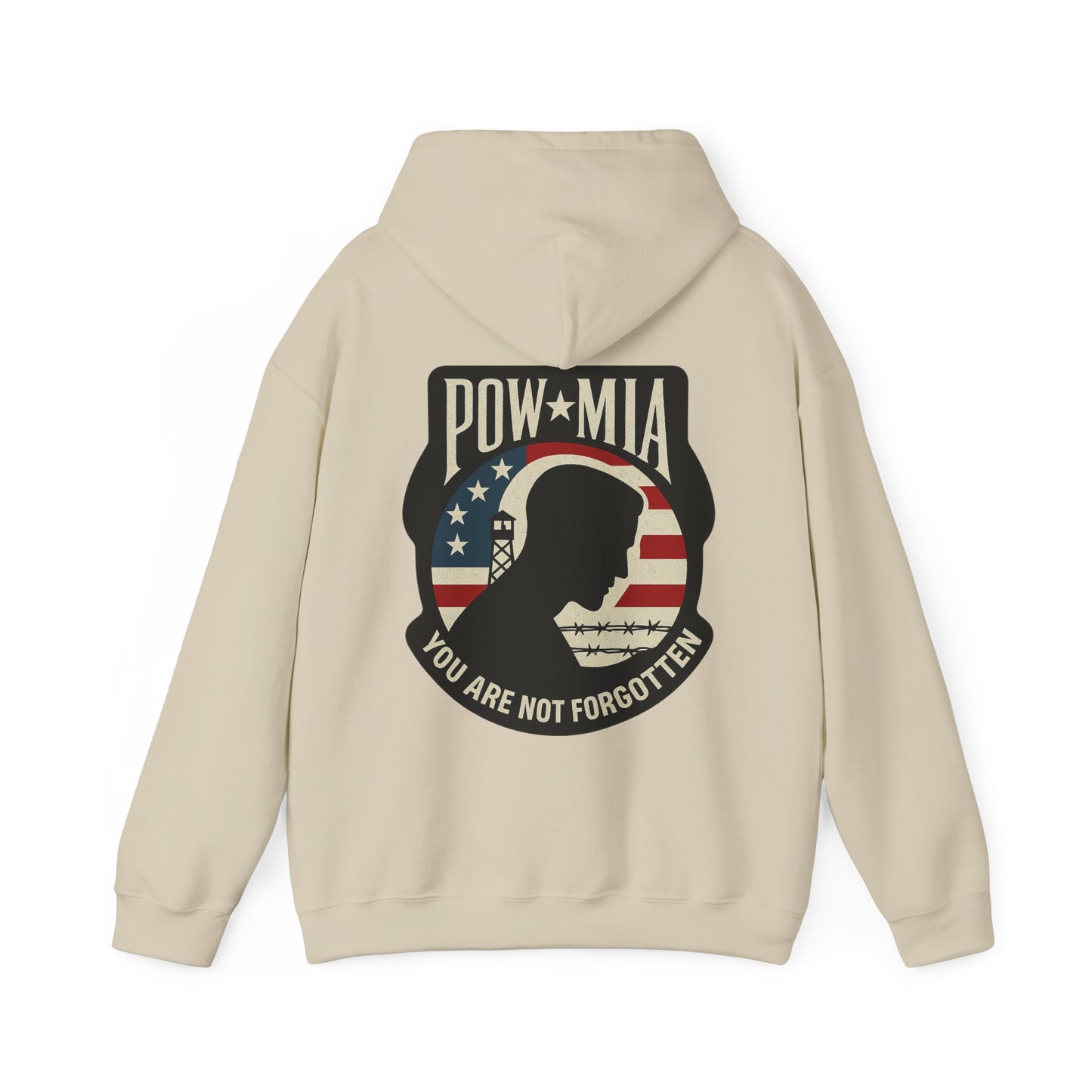 "POW MIA You are not Forgotten" Military Tribute Unisex Hoodie
