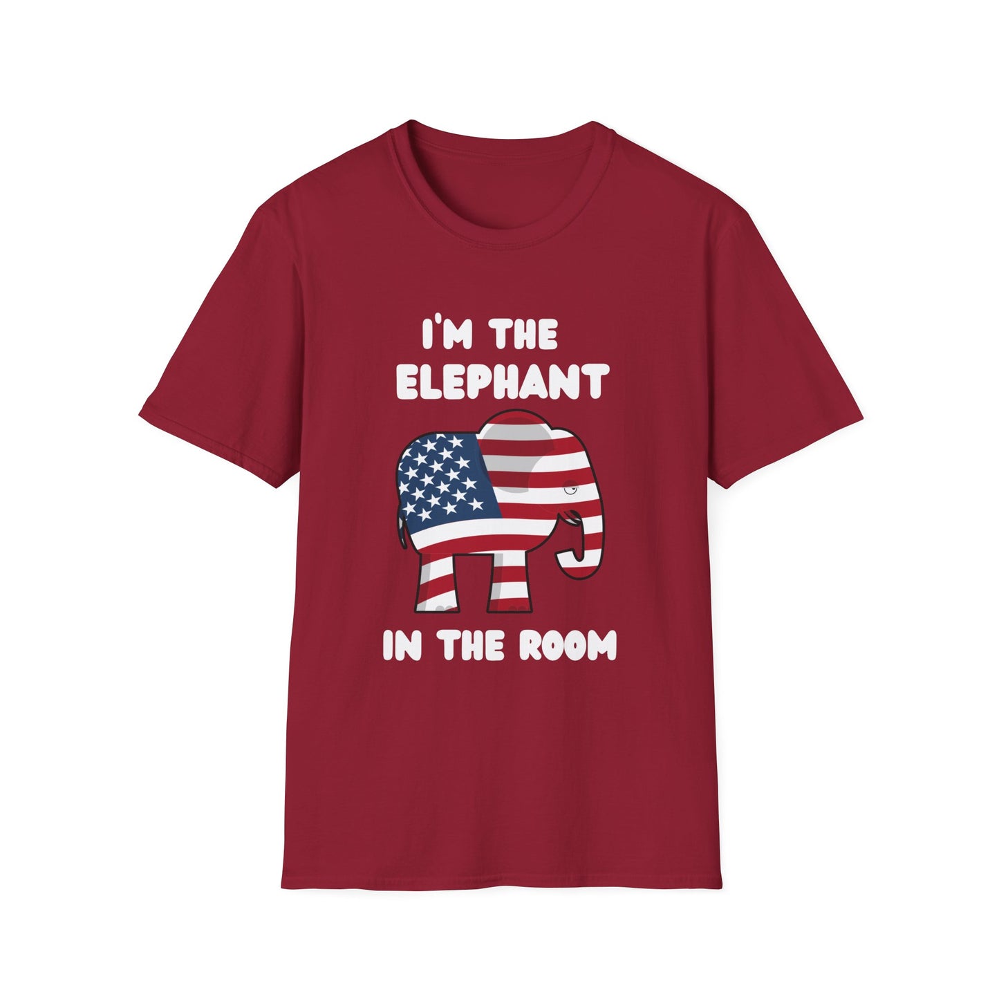 Elephant in Room Cartoon Women's Relaxed/Plus Tshirt (White Logo) - Sweet Baby Jeez Teez