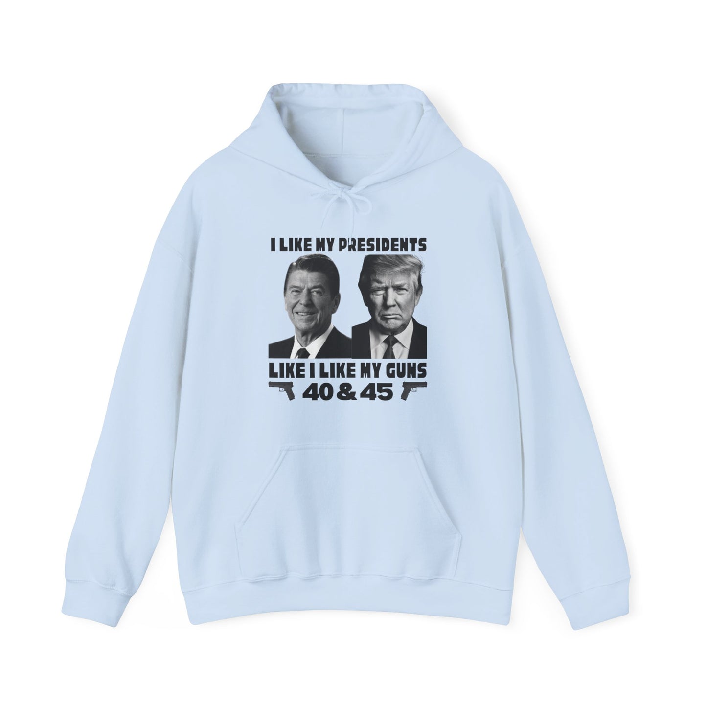 I Like My Presidents Men's Hoodie (Black Logo) - Sweet Baby Jeez Teez