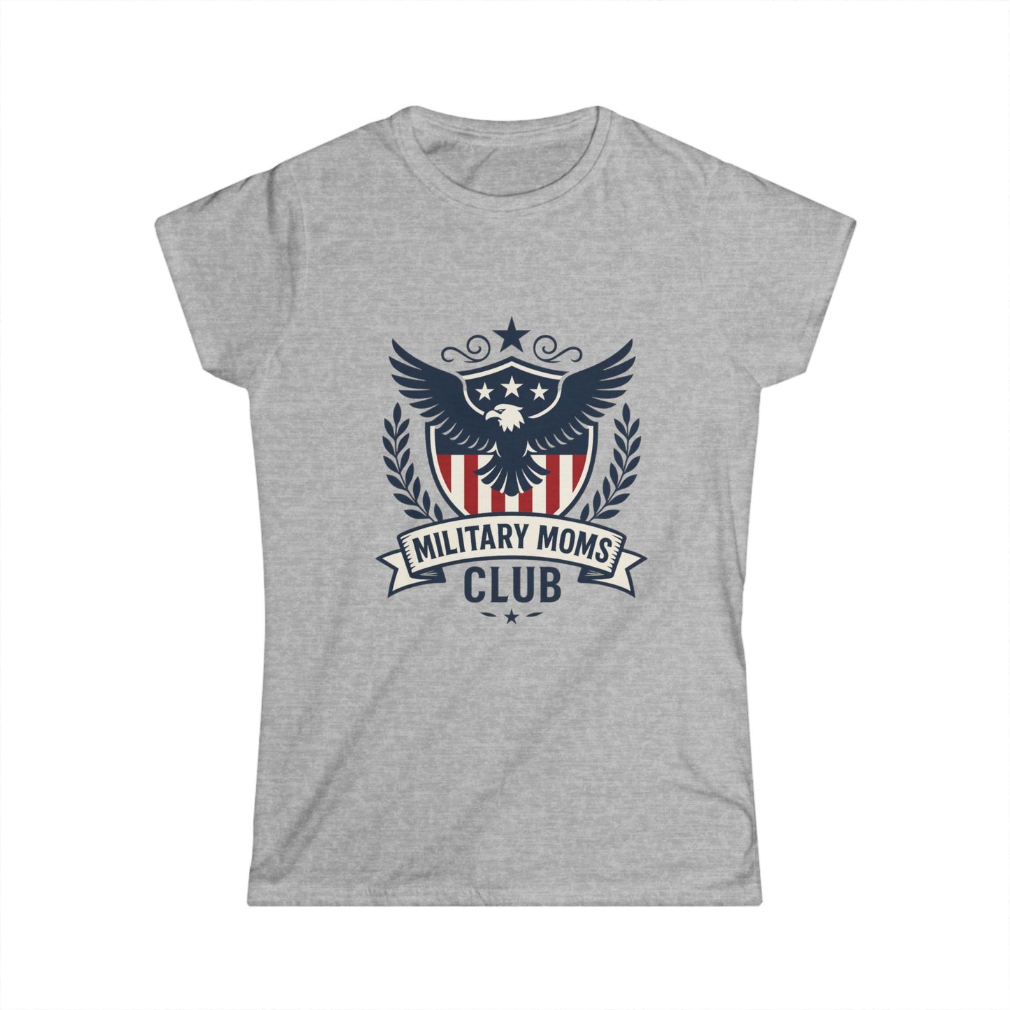 Military Moms Club Women's Softstyle Fitted Tshirt - Sweet Baby Jeez Teez