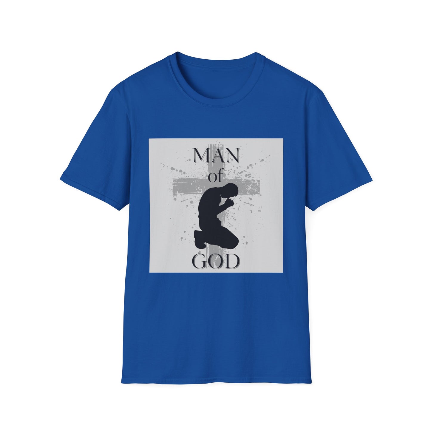 Man of God Men's Tshirt (Gray Logo) - Sweet Baby Jeez Teez