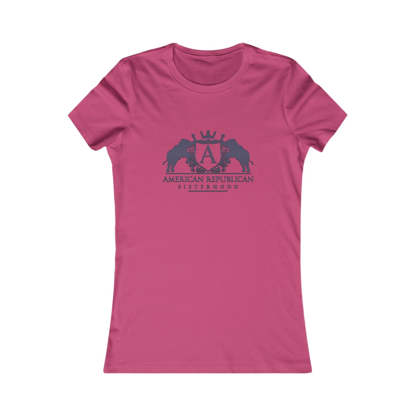 ARS Logo Women's Fitted Tshirt (Black Plum Logo) - Sweet Baby Jeez Teez