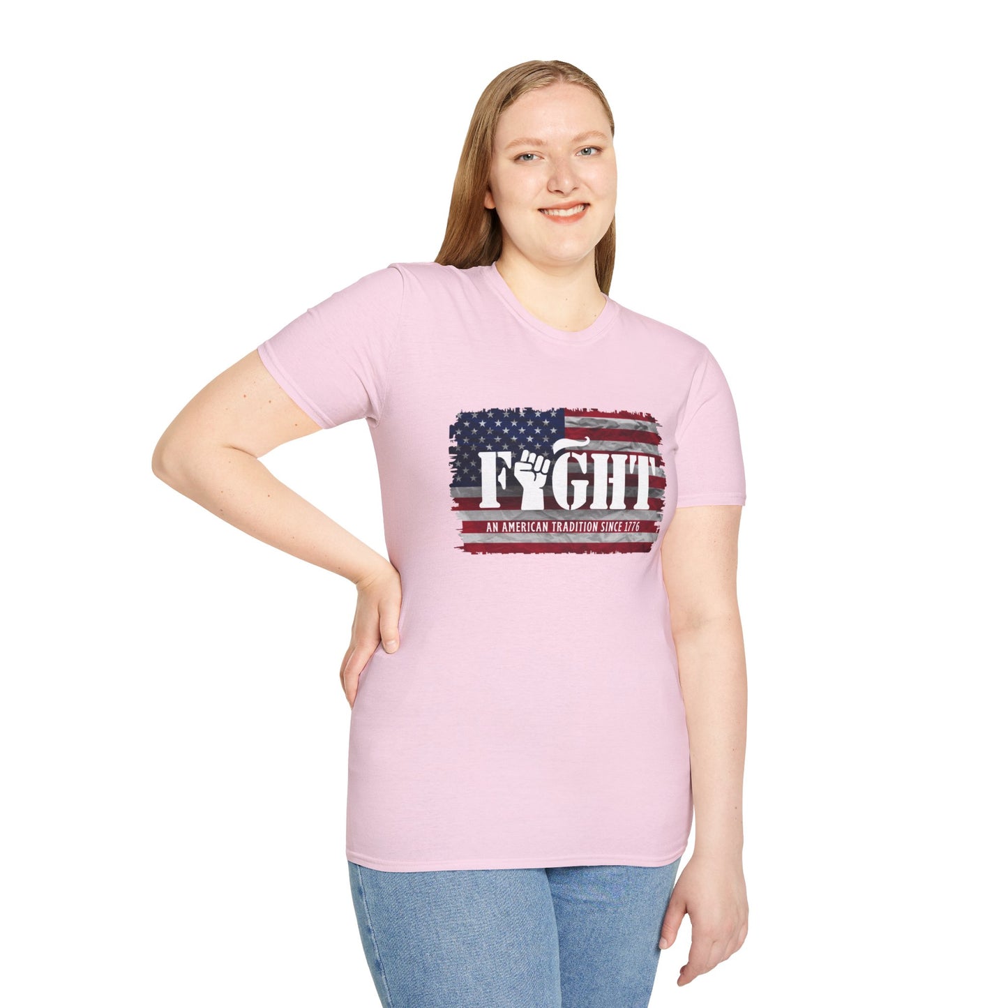 Fight Flag Women's Relaxed/Plus Tshirt - Sweet Baby Jeez Teez