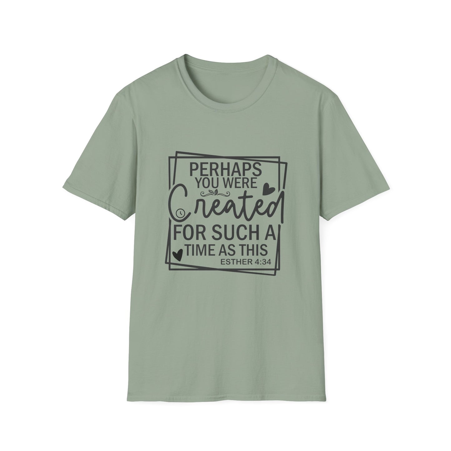 Esther 4:14 Women's Relaxed Softstyle Tshirt (Black Logo) - Sweet Baby Jeez Teez