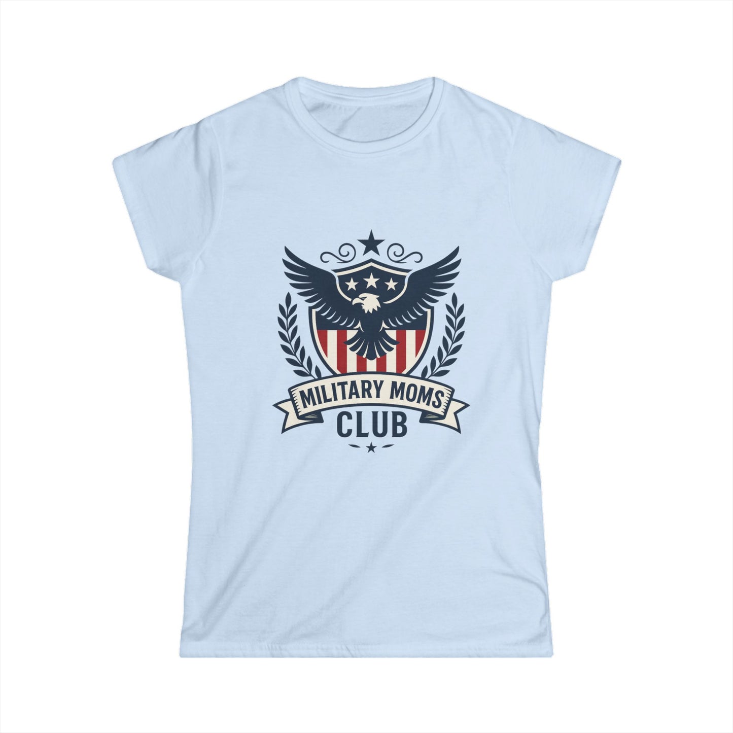 Military Moms Club Women's Softstyle Fitted Tshirt - Sweet Baby Jeez Teez