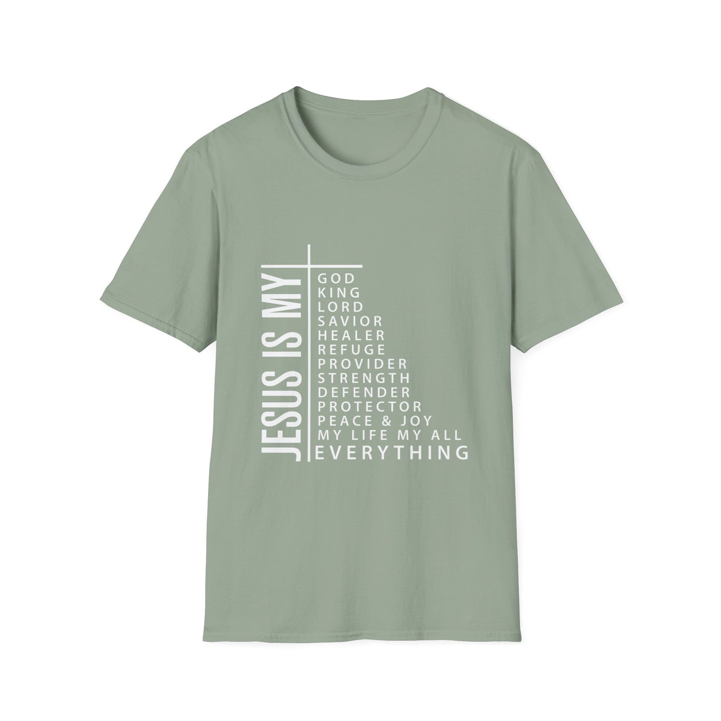 Jesus is My Women's Relaxed/Plus Tshirt (White Logo) - Sweet Baby Jeez Teez