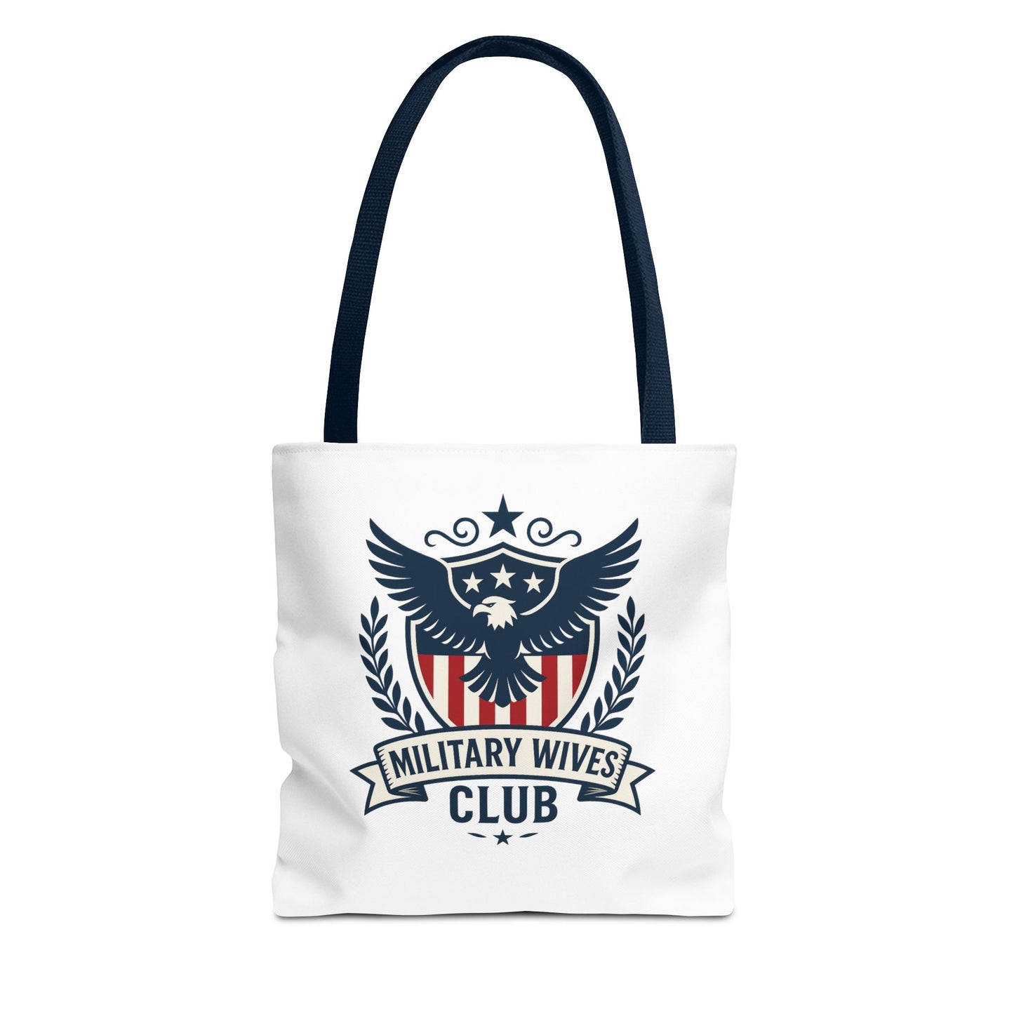 Military Wives Club Tote Bag (White with Choice of Handles)