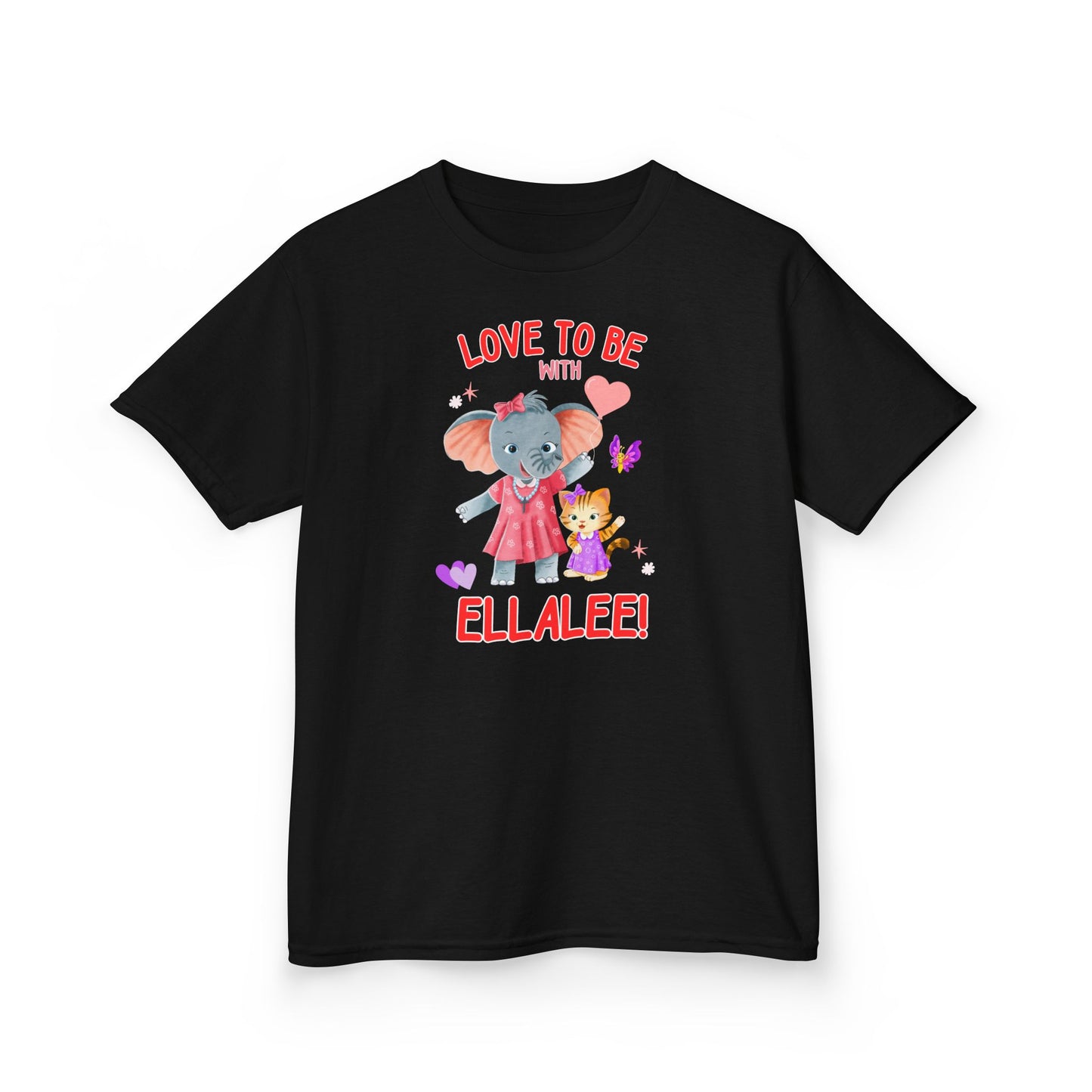 Ellalee the Elephant (TM), Love to be with Ellalee Kids Tshirt