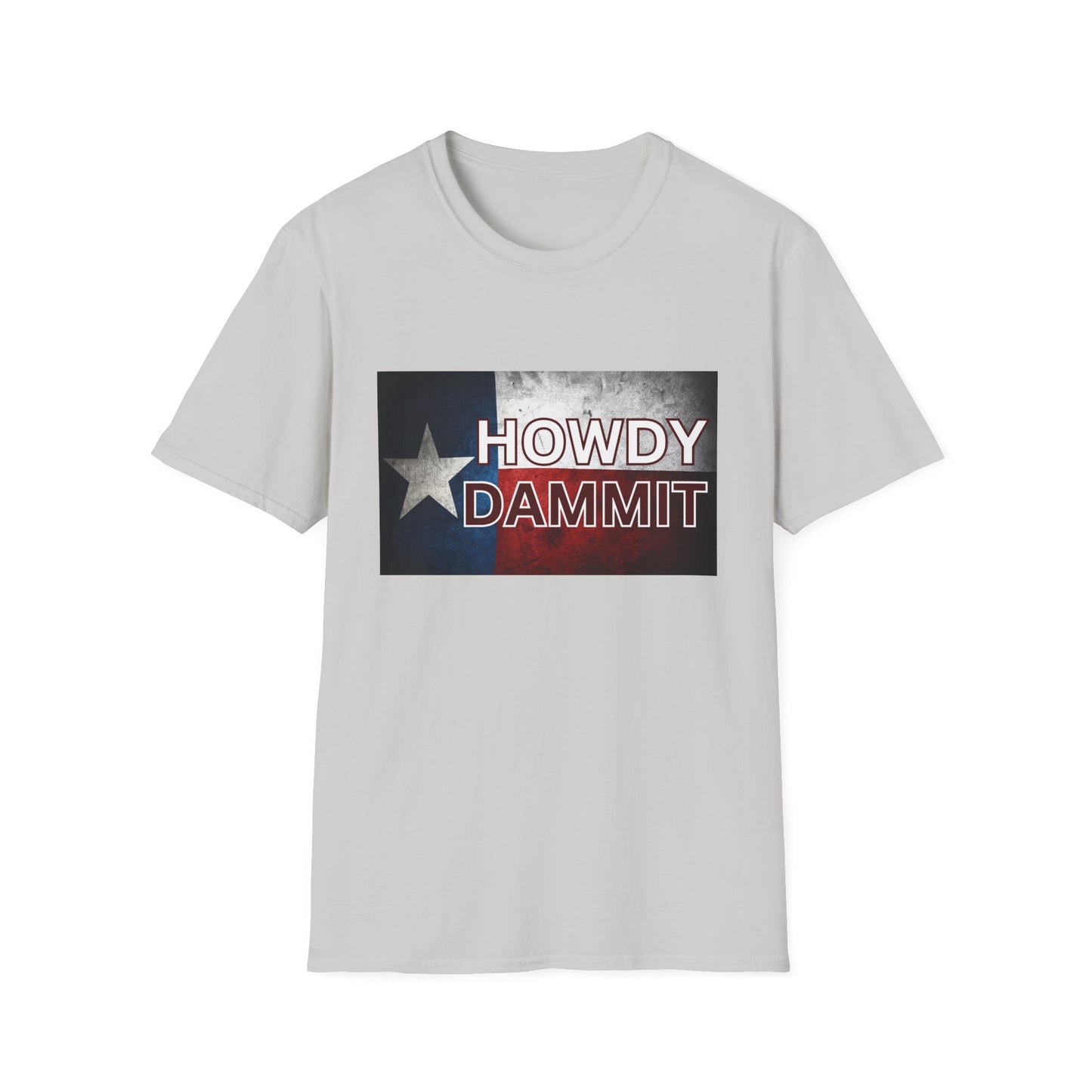Men's Howdy Dammit Tshirt (AGGIE - Texas Flag Logo)