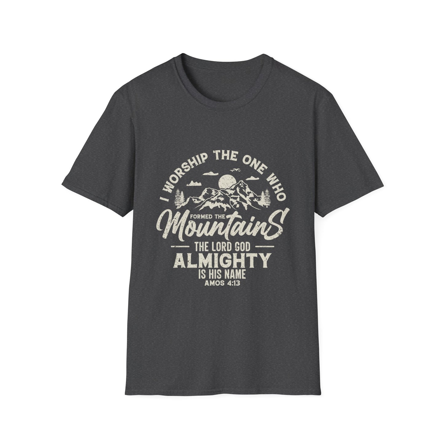 Mountains Men's Tshirt (Tan Logo)