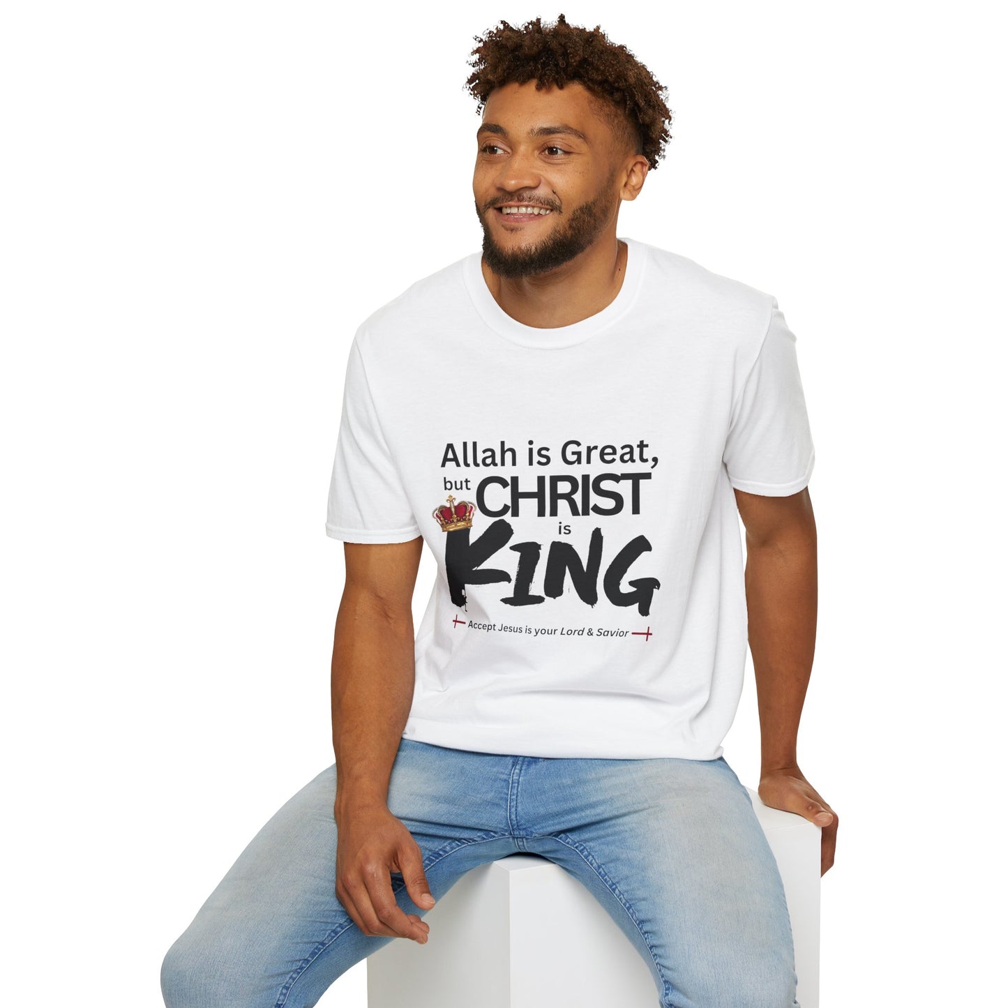Christ is King Unisex T-shirt (Great Logo) - Sweet Baby Jeez Teez
