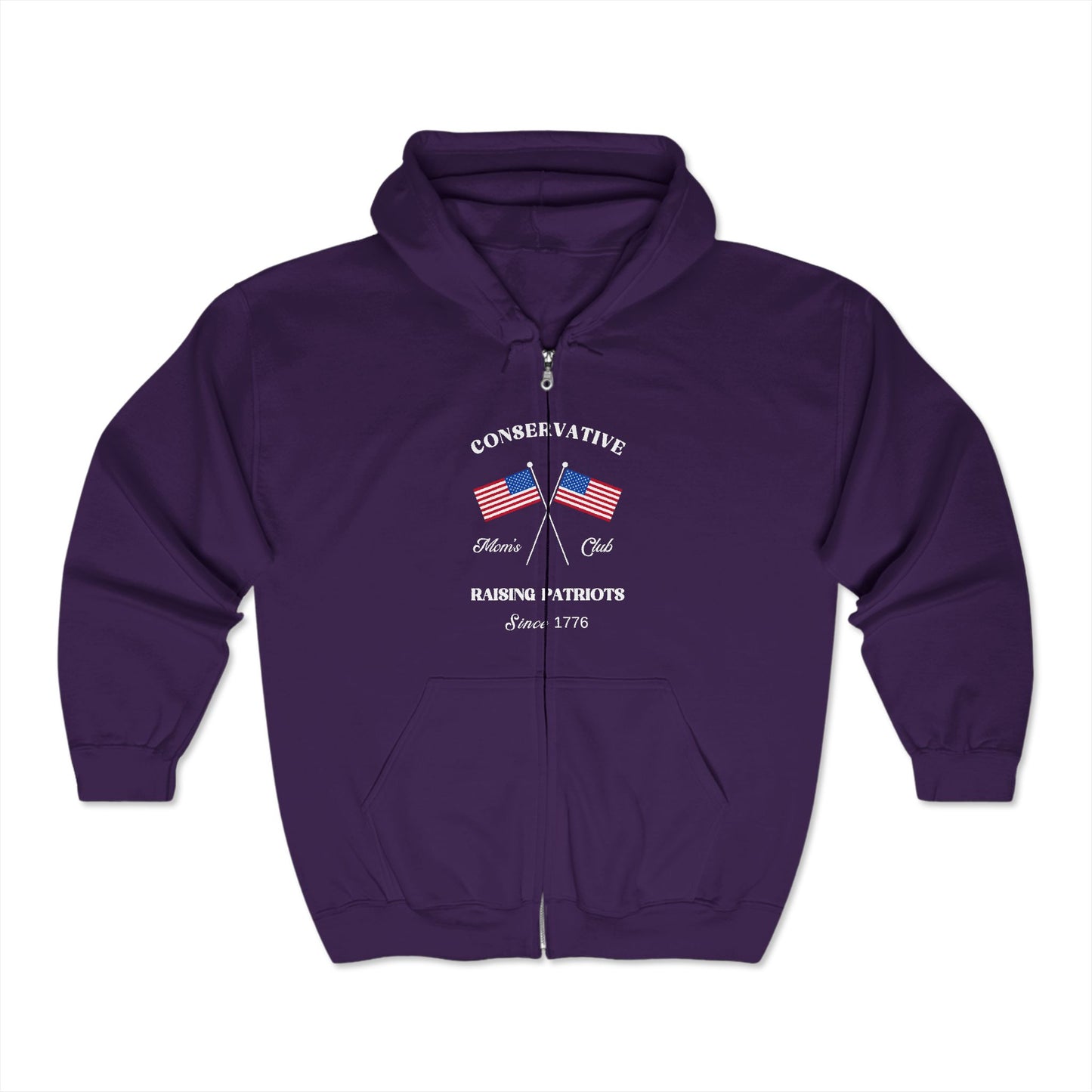 Conservative Mom's Club Hoodie (White Logo)